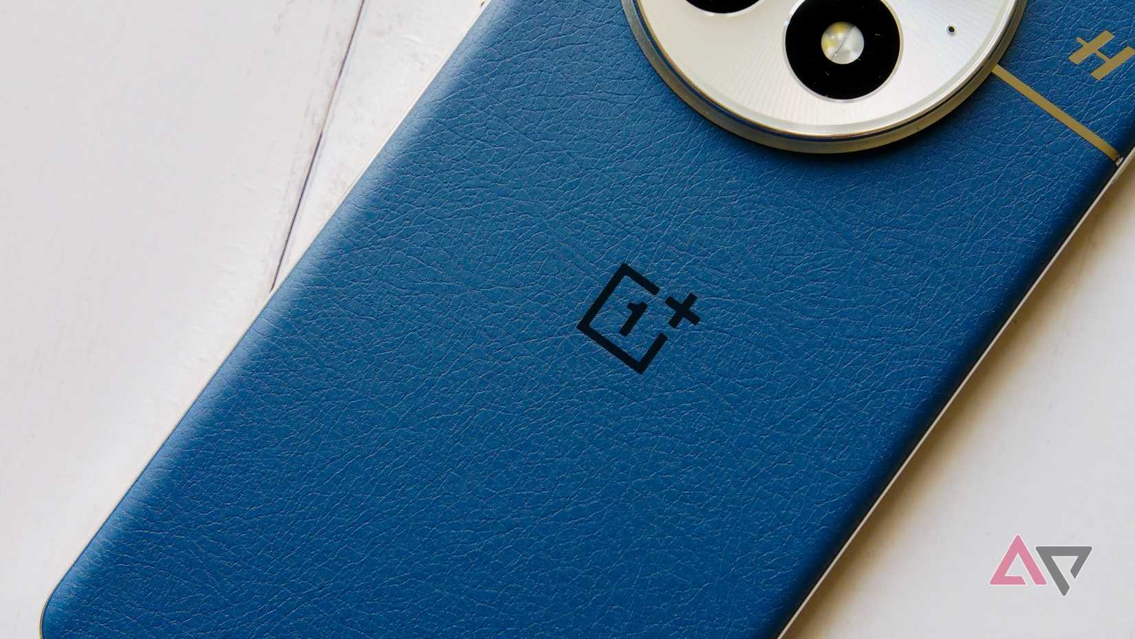 The OnePlus 13's OEM logo on a white backdrop.