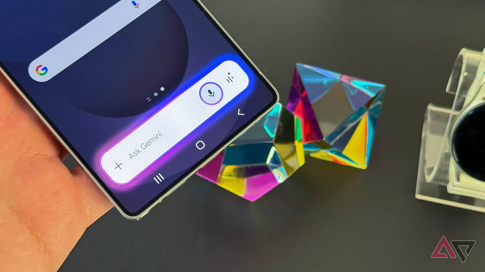 Home Button Galaxy S21 Google Assistant Google's Fingerprints