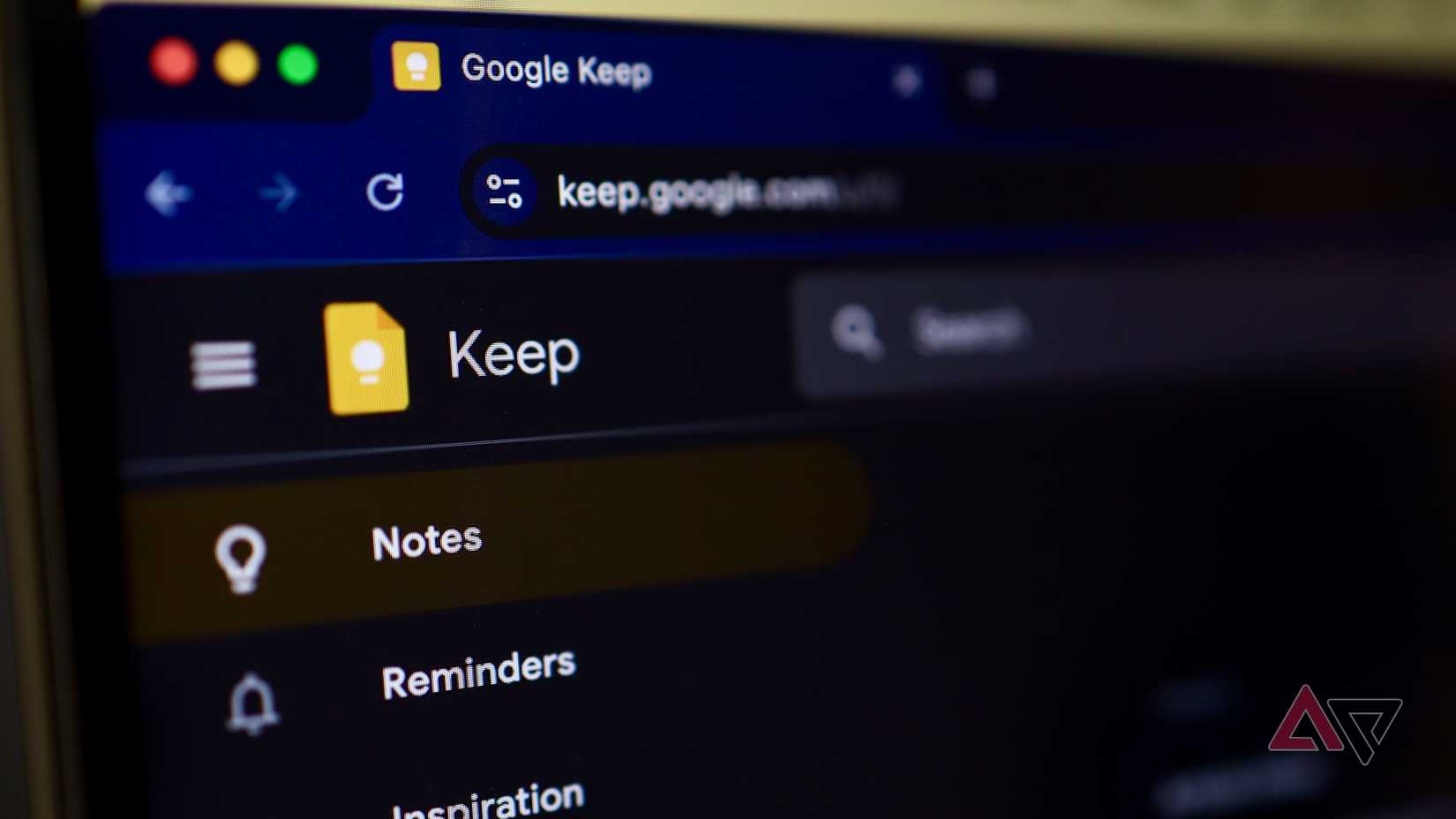 Google Keep on the web