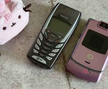 Nokia 8265 and a Motorola Razr V3