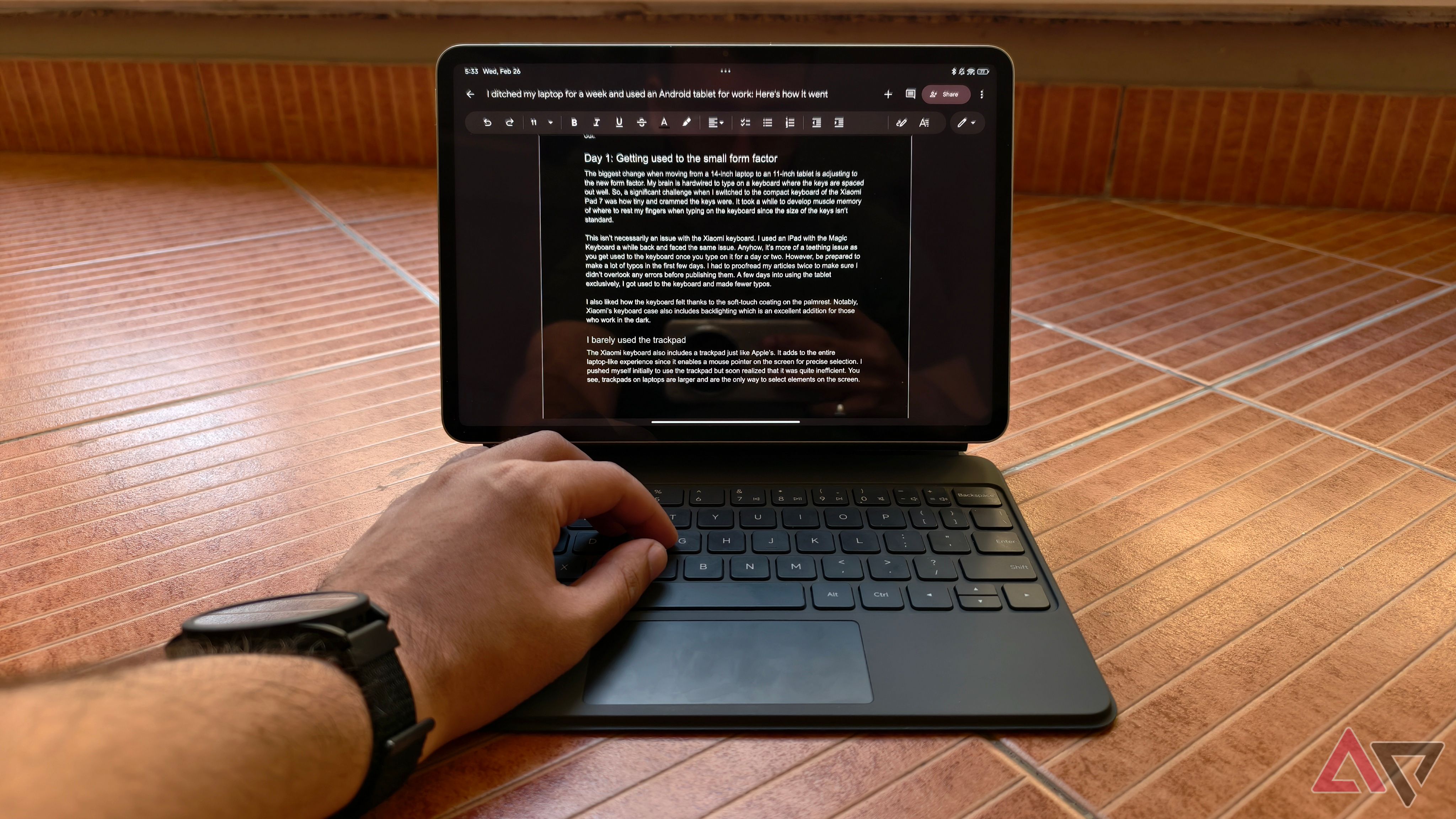 I tried replacing my laptop with a tablet, and I was suprised with the ...