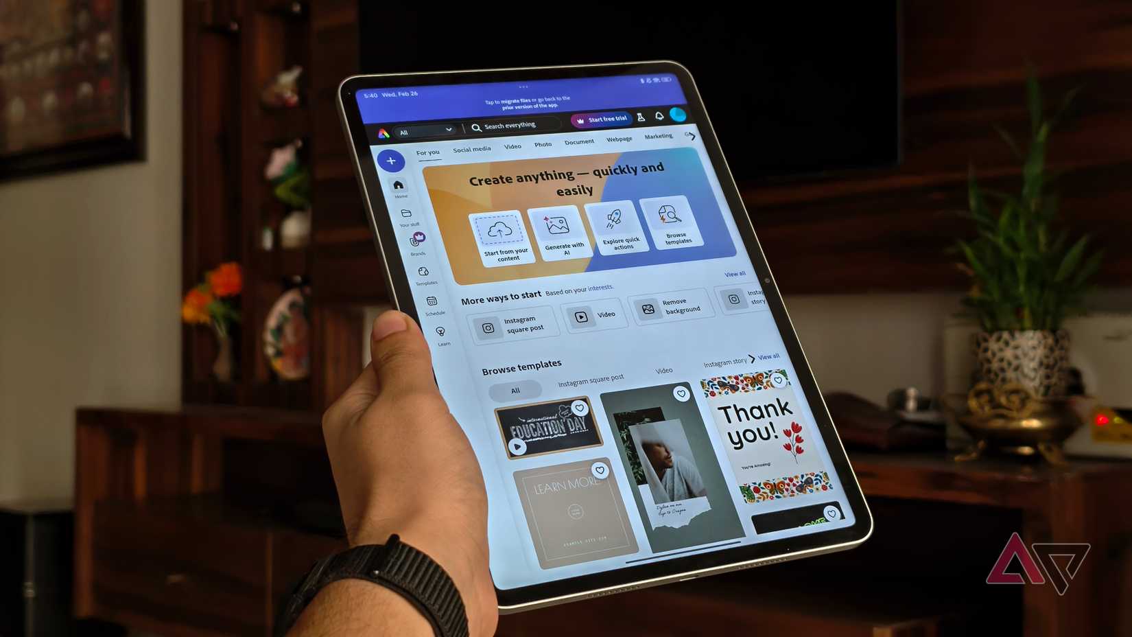 Montaggio video su tablet Android