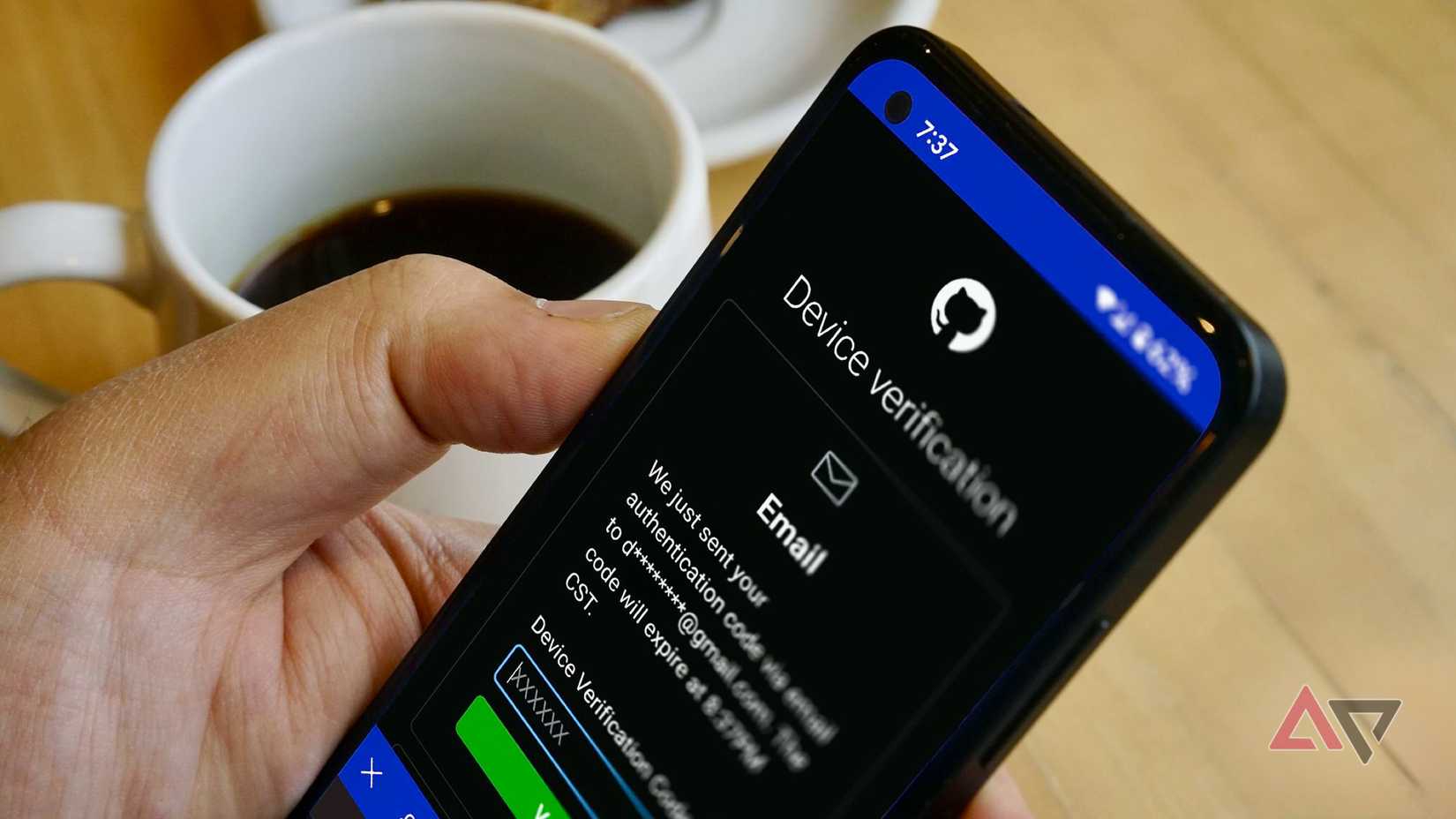 Two-factor authentication login on Github 