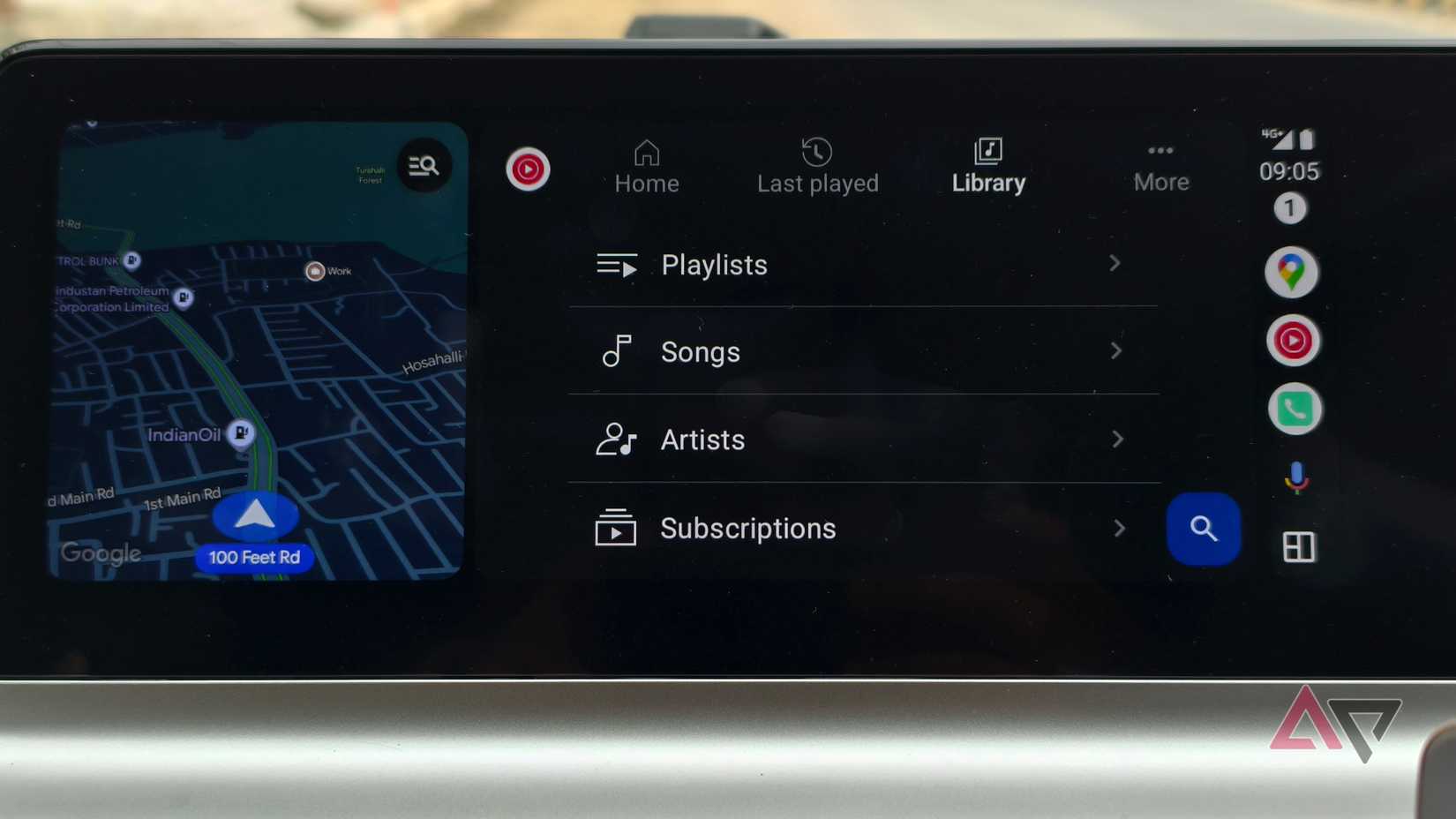 YouTube Music with Maps on Android Auto