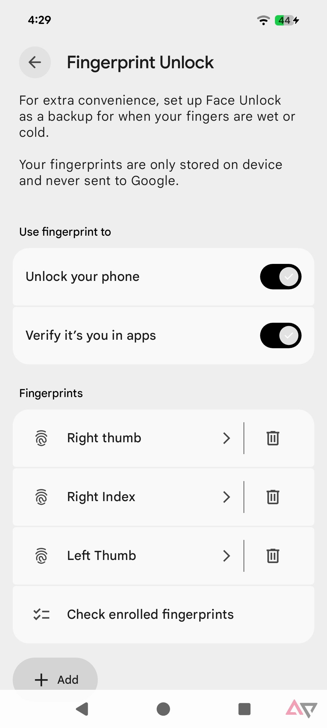 This simple tweak improves Android 16's fingerprint reader