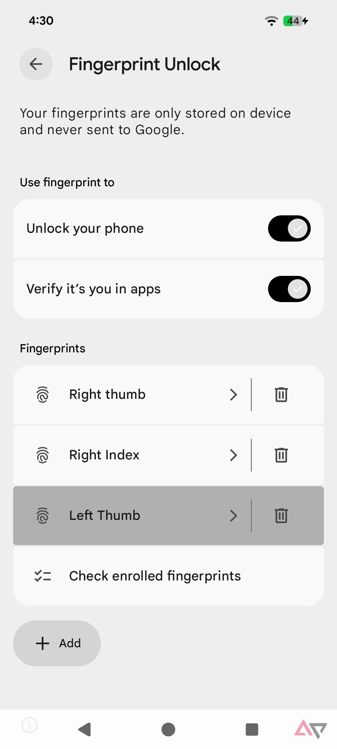This simple tweak improves Android 16's fingerprint reader