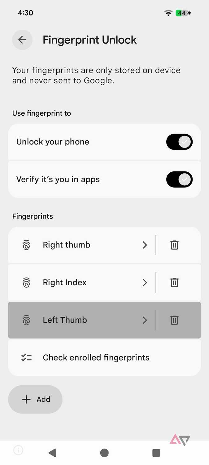 Fingerprint Menu This simple tweak improves Android 16's fingerprint reader