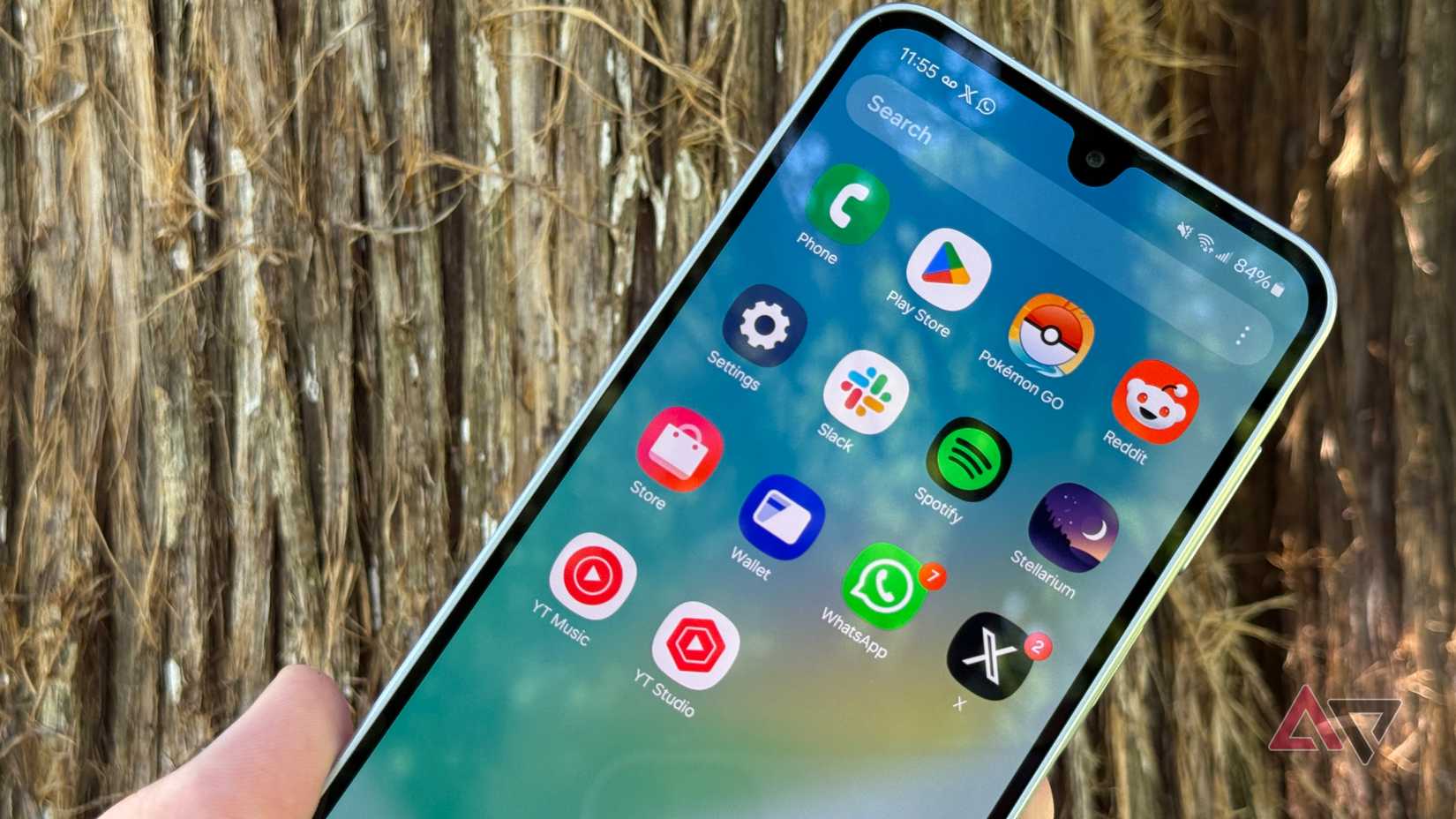 App drawer shown on the Samsung Galaxy A16