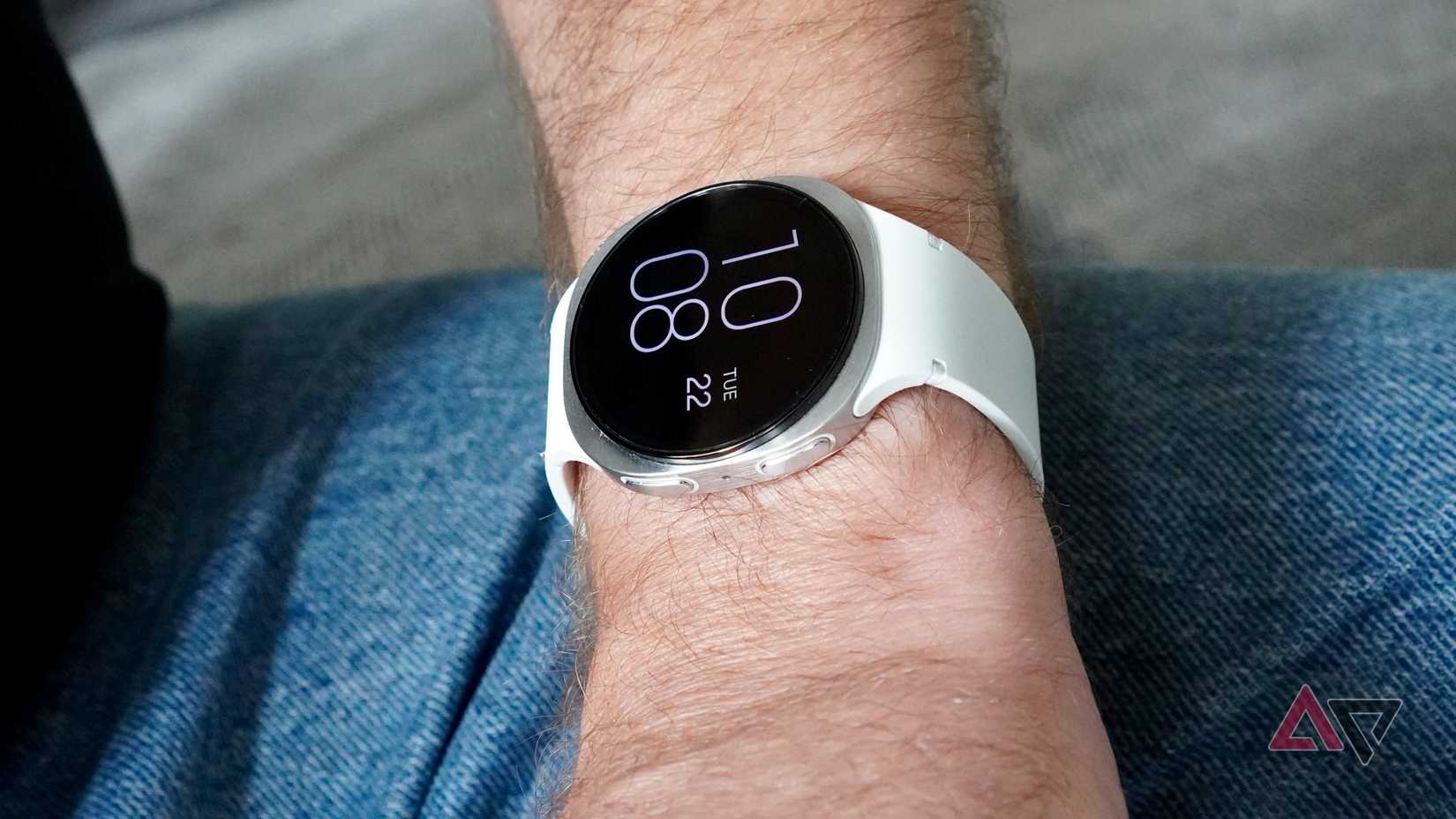 A person wearing the Samsung Galaxy Watch 8