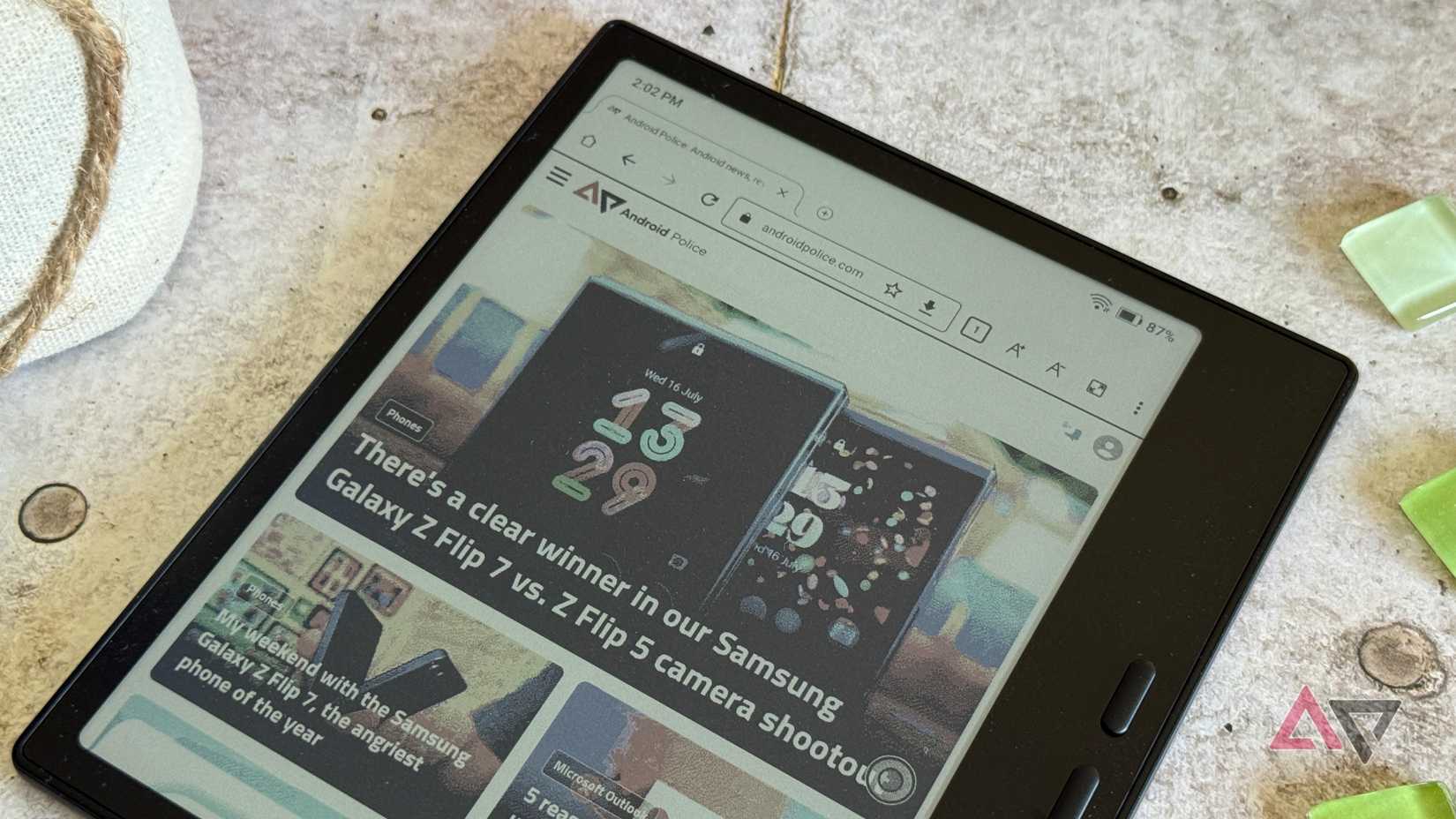 Neobrowser runs on Onyx Boox Go Color 7