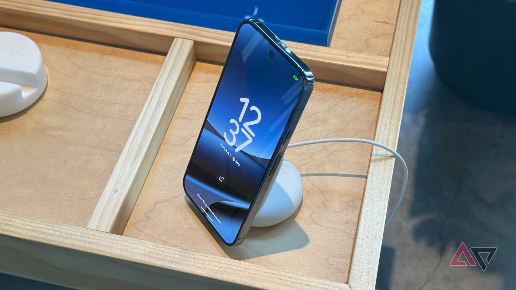 Google Pixel 10 on a Pixelsnap charger