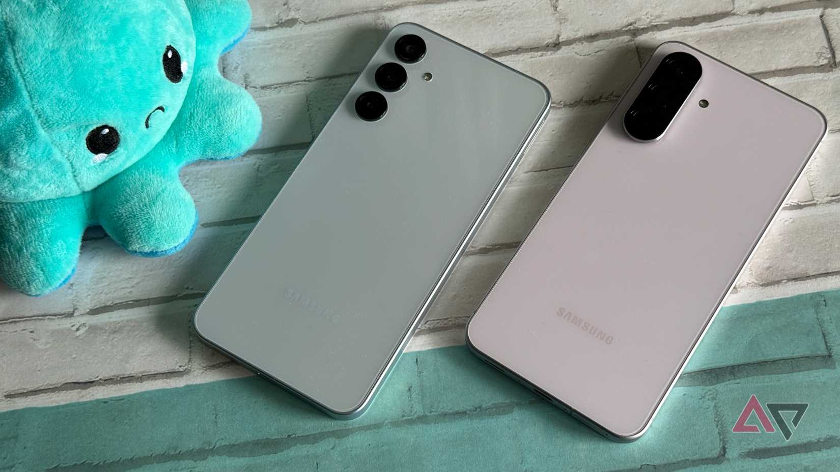 Samsung Galaxy A56 and Galaxy A16 next to each other