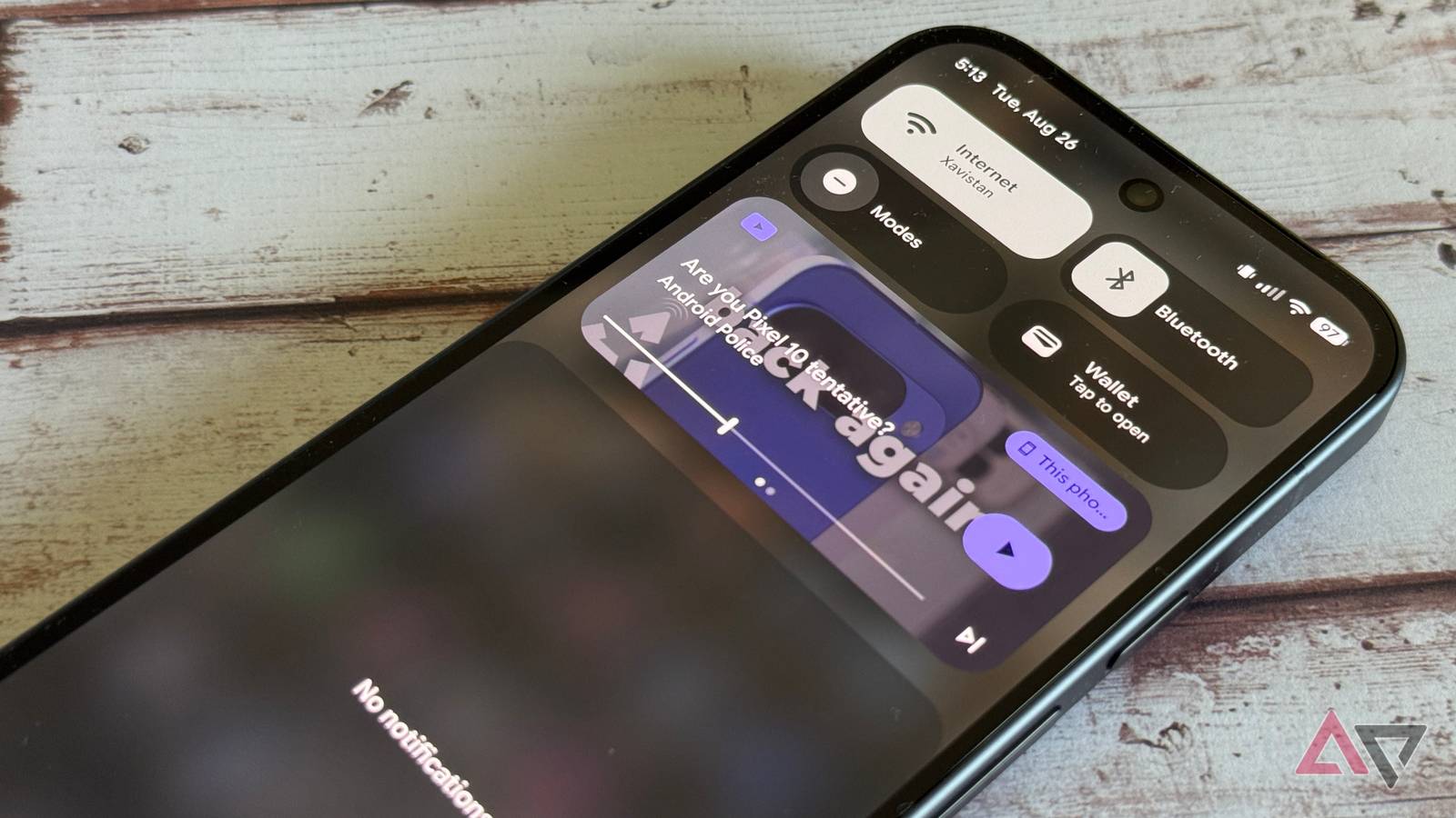 Material 3 Expressive media controls on the Google Pixel 10