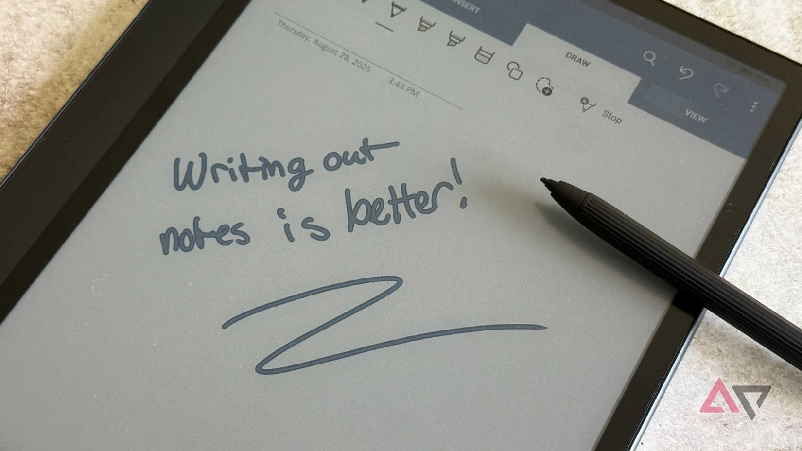 لقد وجدت أفضل تطبيق للملاحظات لكل جهاز، ولم أشعر بخيبة أمل 3 الكتابة اليدوية في Microsoft OneNote على جهاز Box Note Air4 C