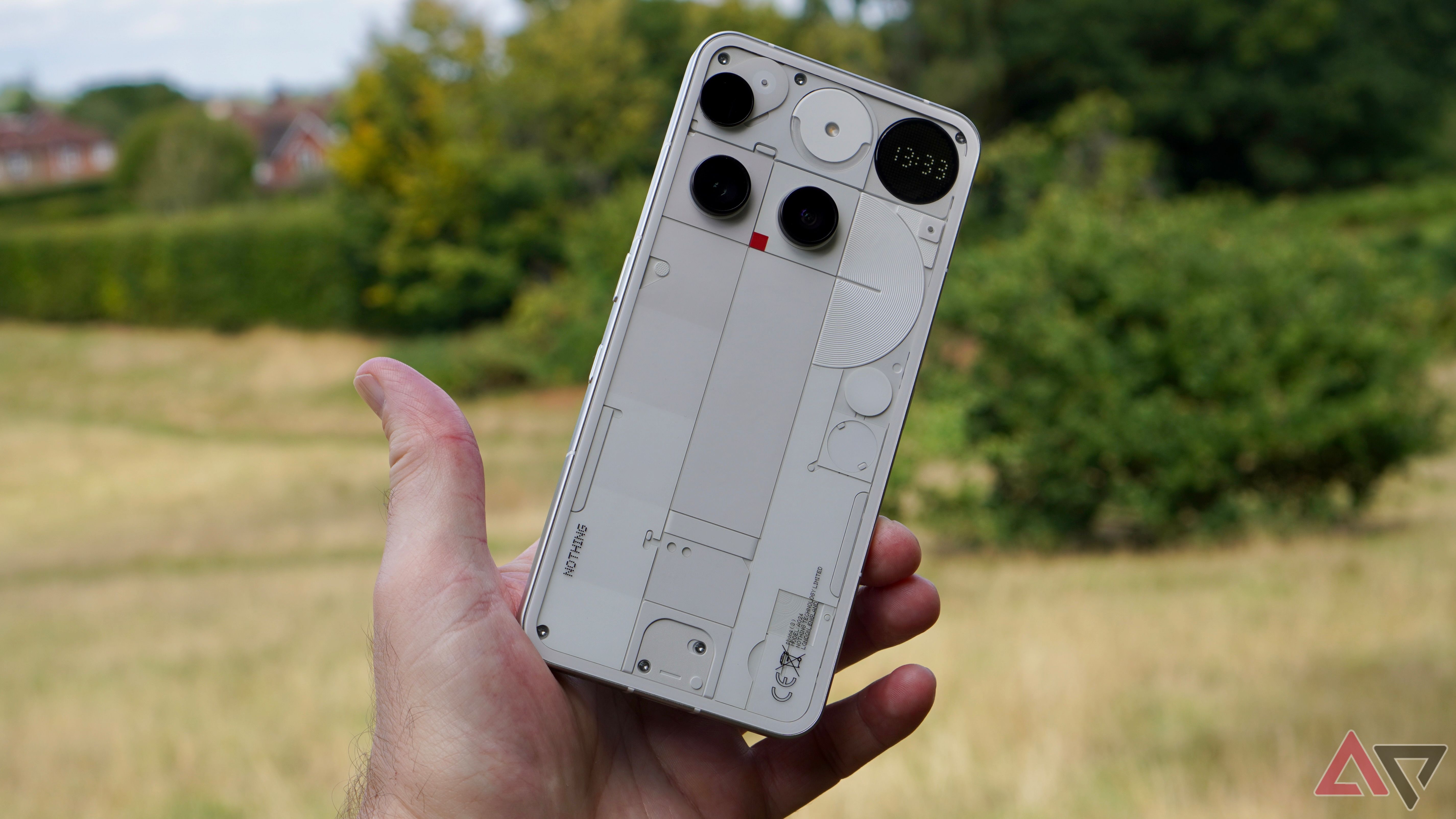 A person holding the Nothing Phone 3