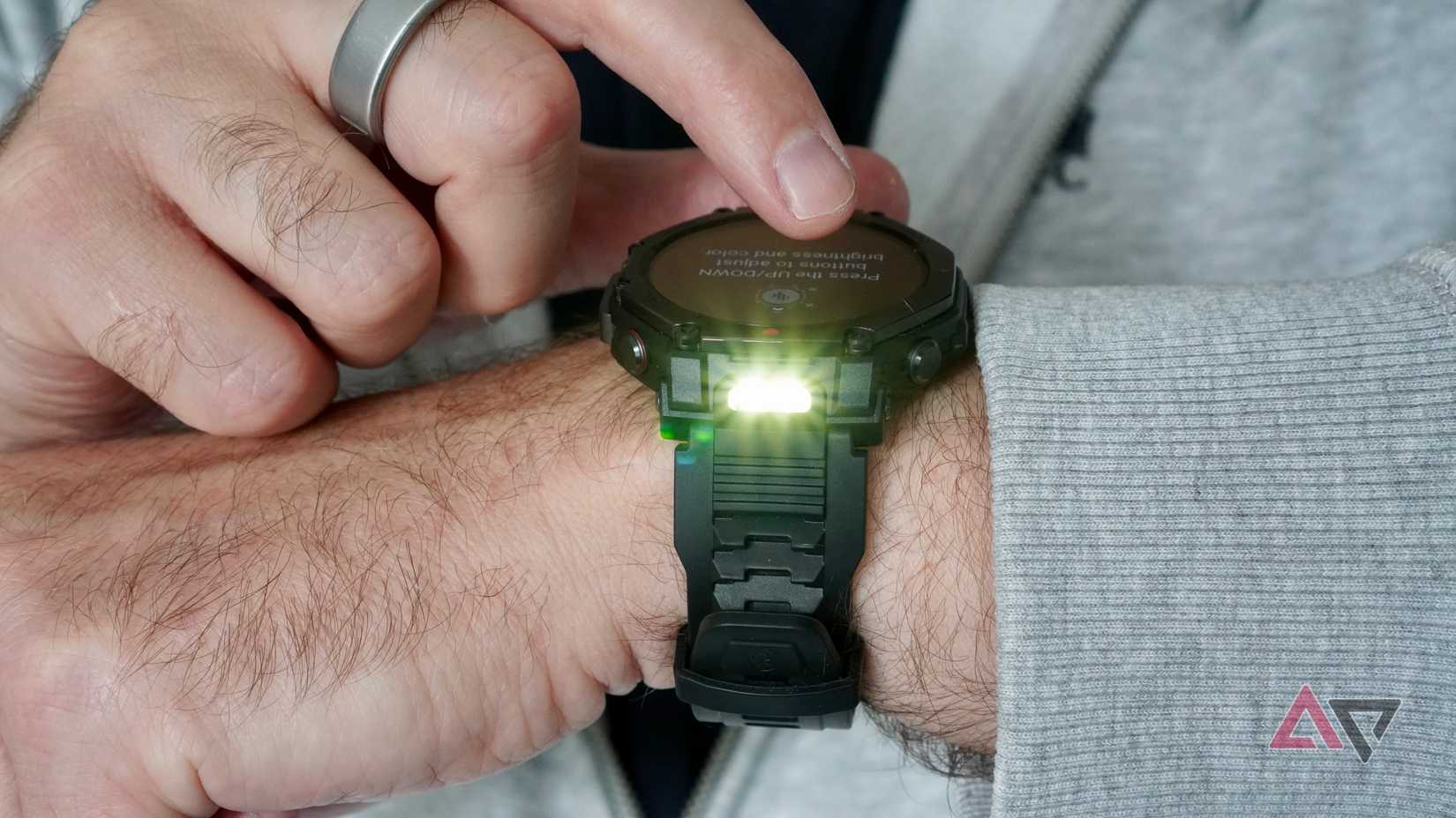 The flashlight on the Amazfit T-Rex 3 Pro