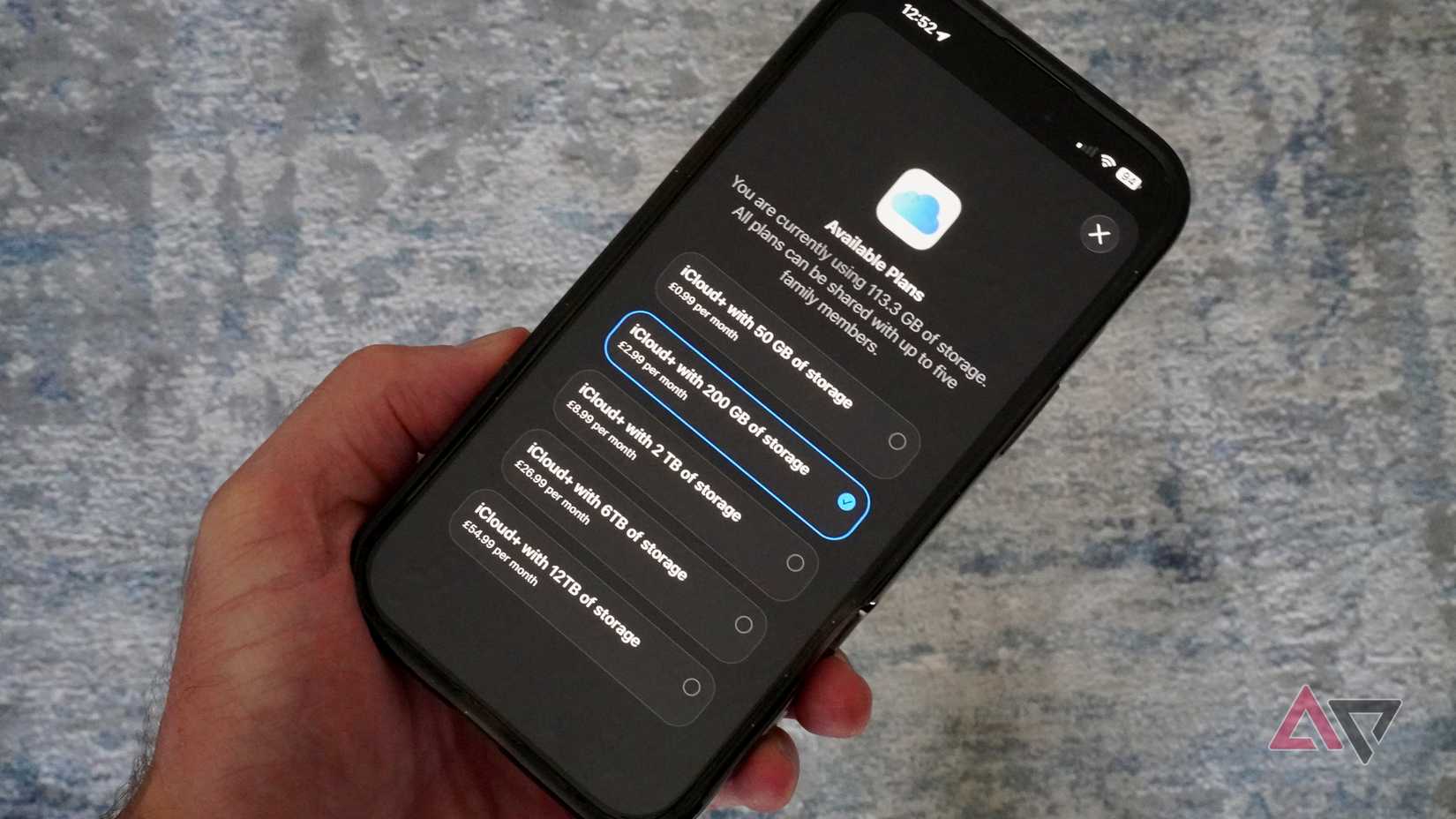 Opções de assinatura da Apple iCloud