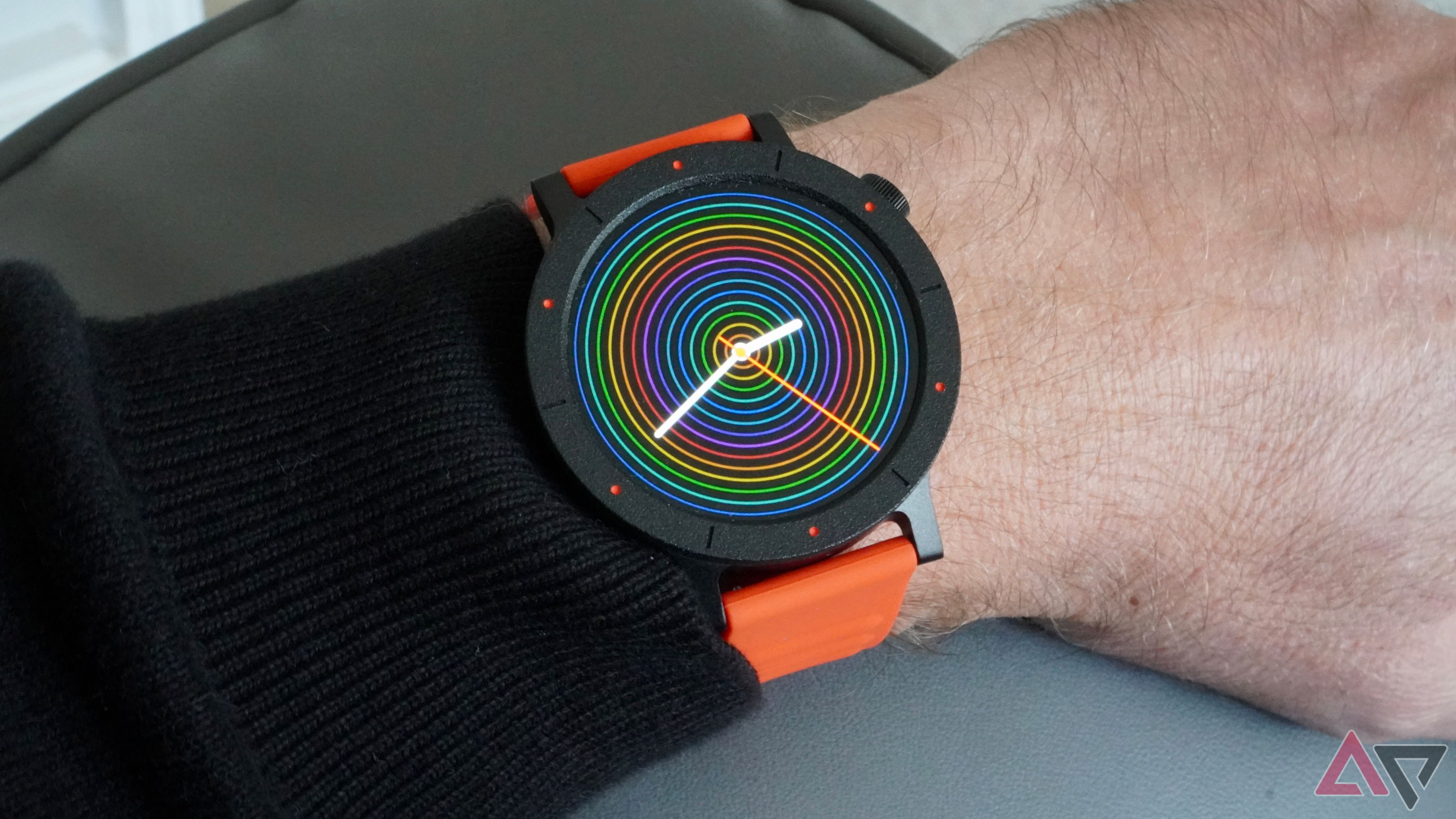 A person wearing the CMF Watch 3 Pro