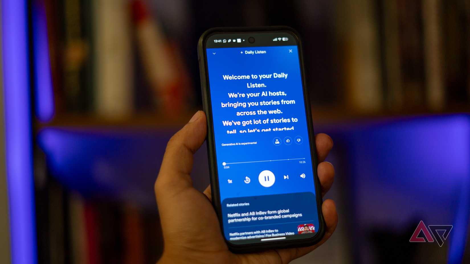 Google Daily Listen in progress