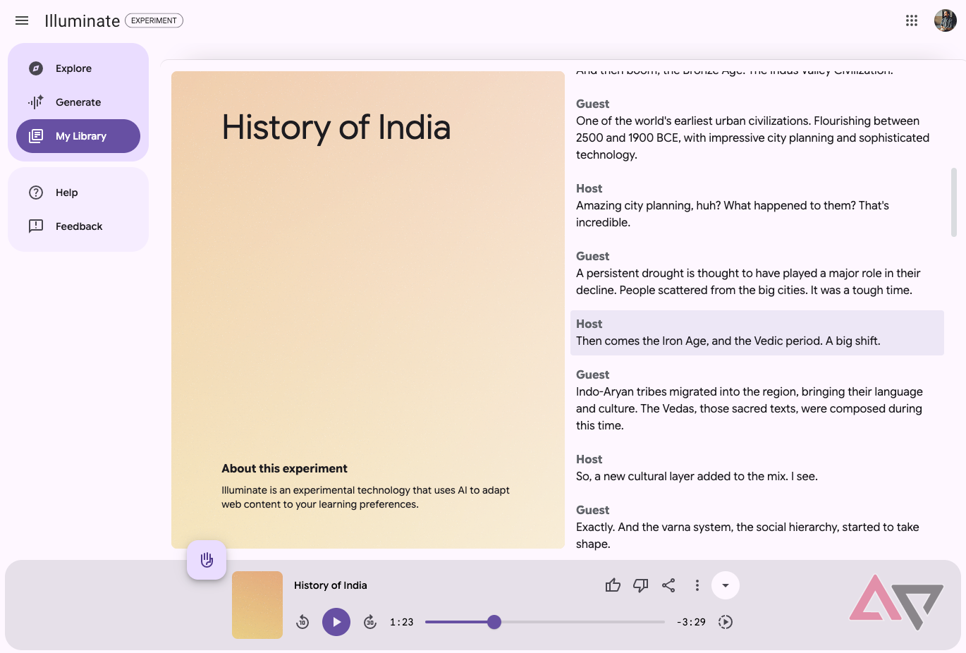 Google Illuminate: The AI-powered research companion