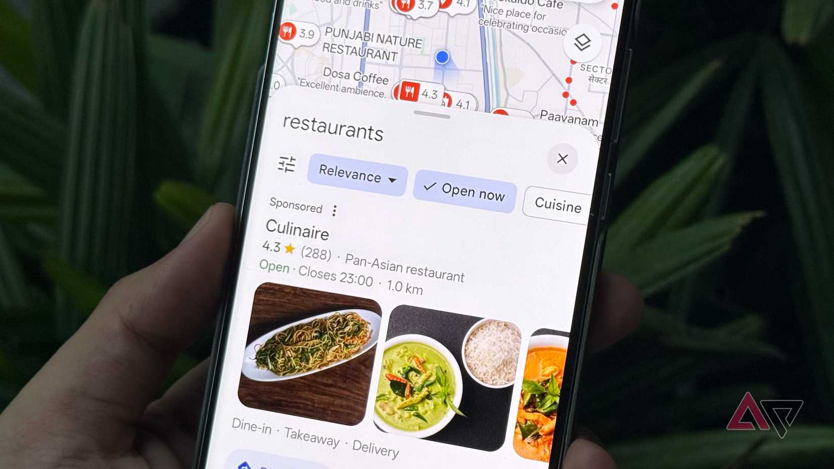 Open Now filter in Google Maps