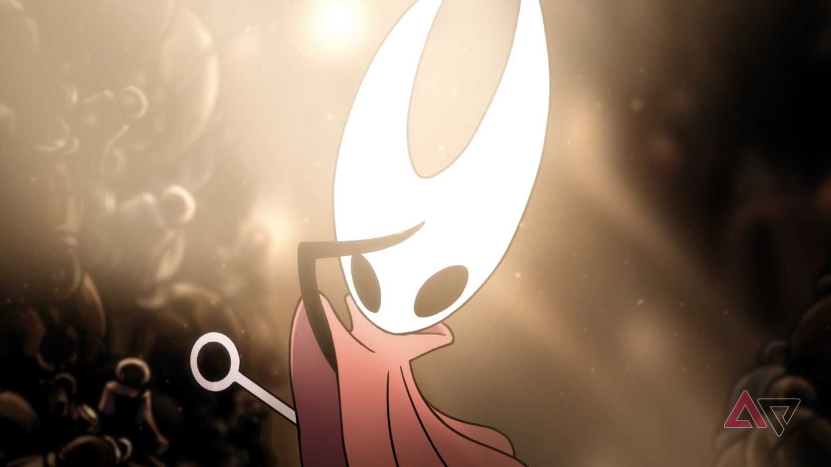 A beam of light hits Hornet in Hollow Knight: Silksong