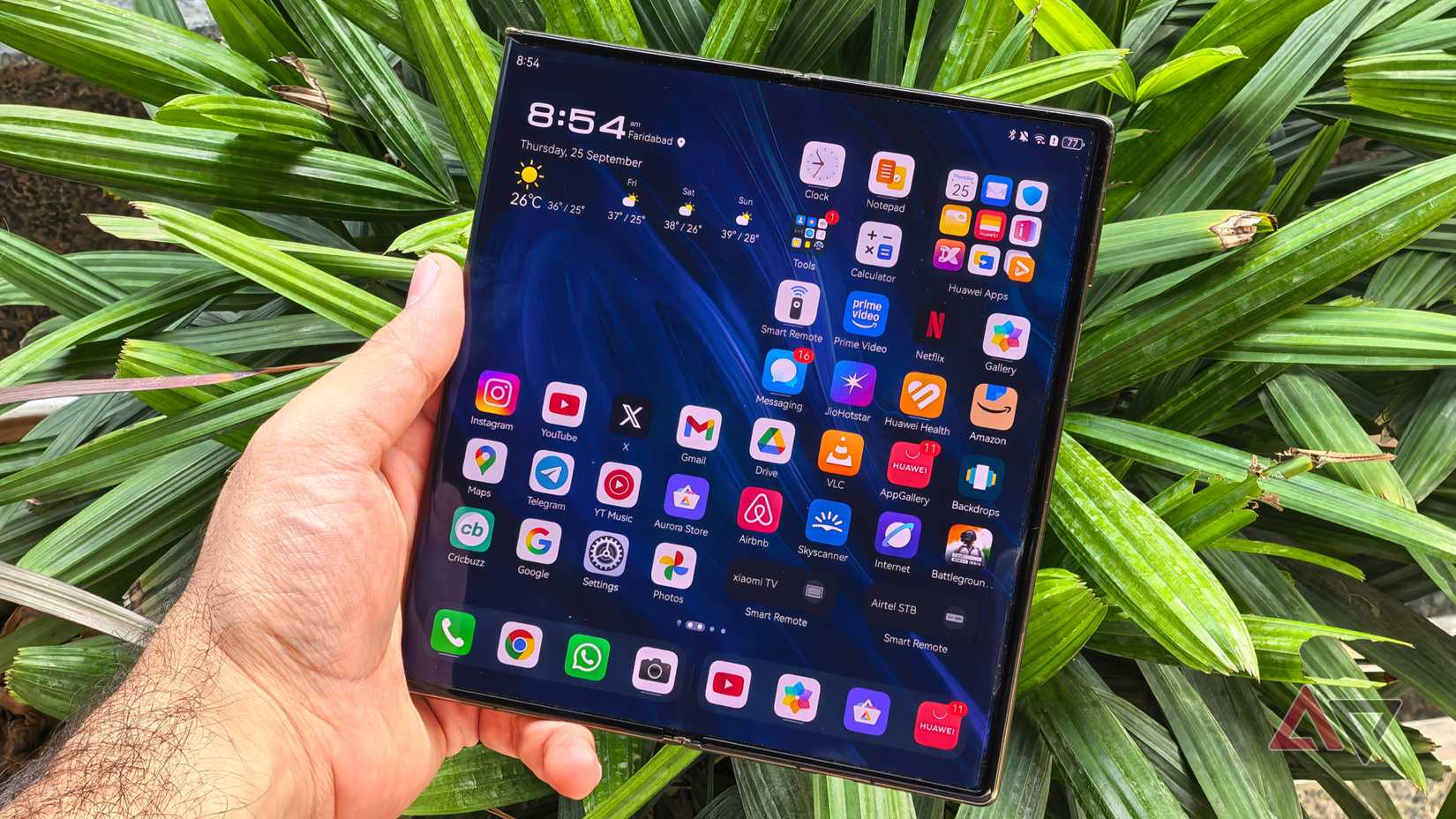 Huawei trifold in a book-style form factor