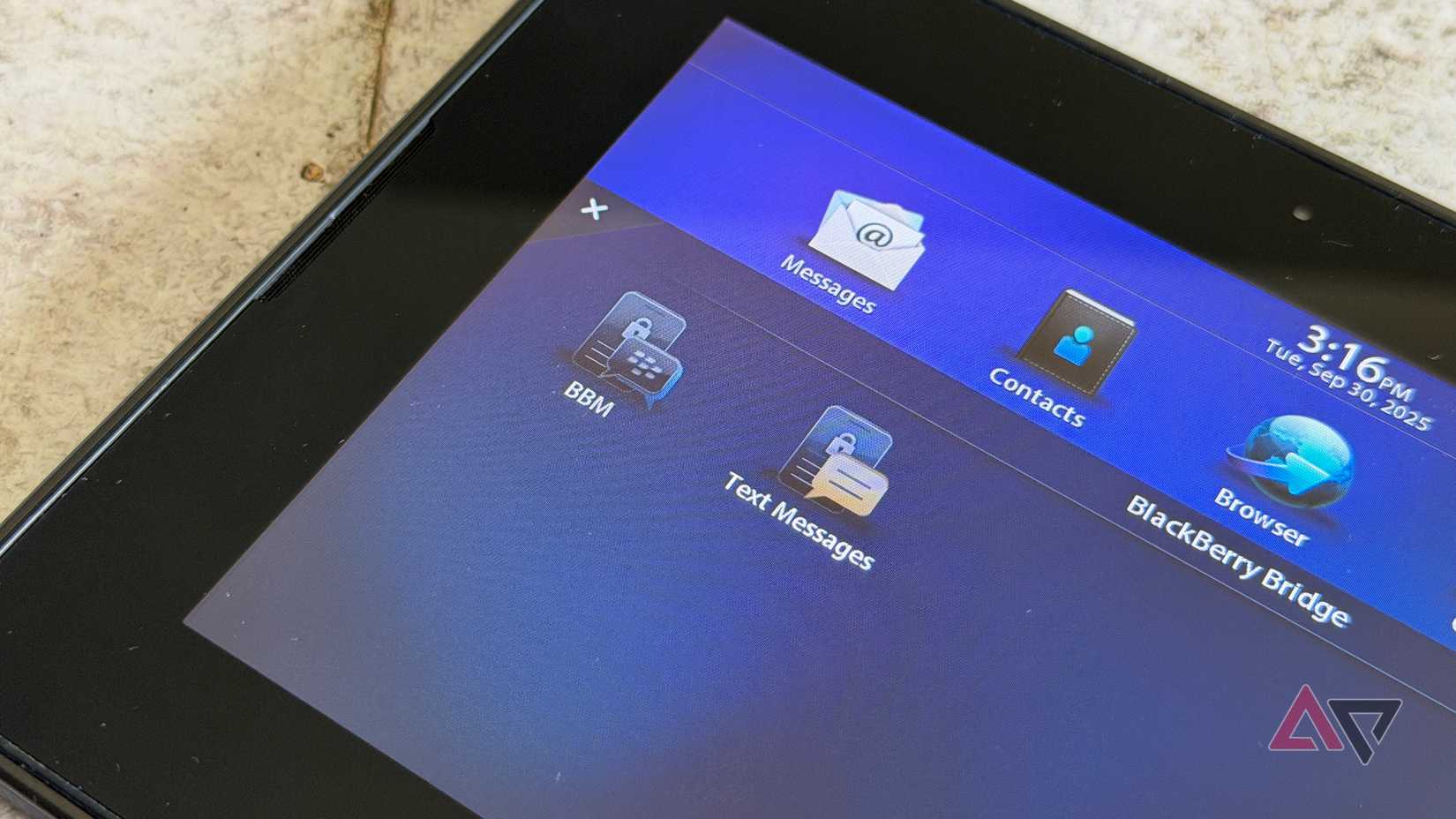 BlackBerry Bridge options on the BlackBerry PlayBook