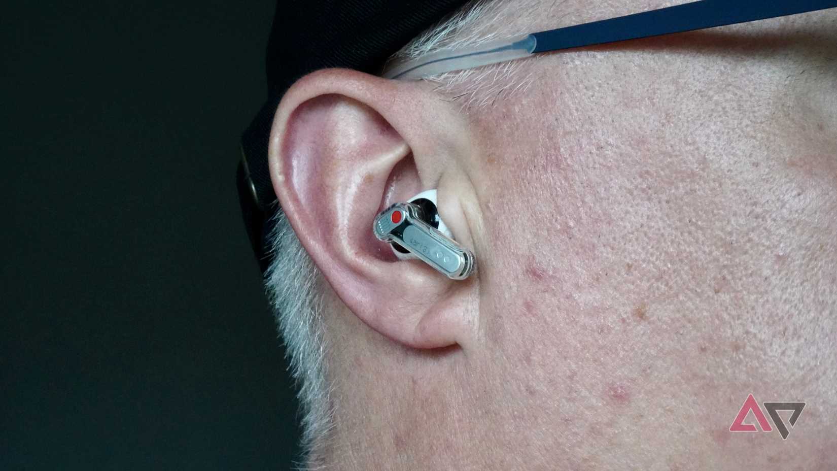 A person wearing the Nothing Ear 3