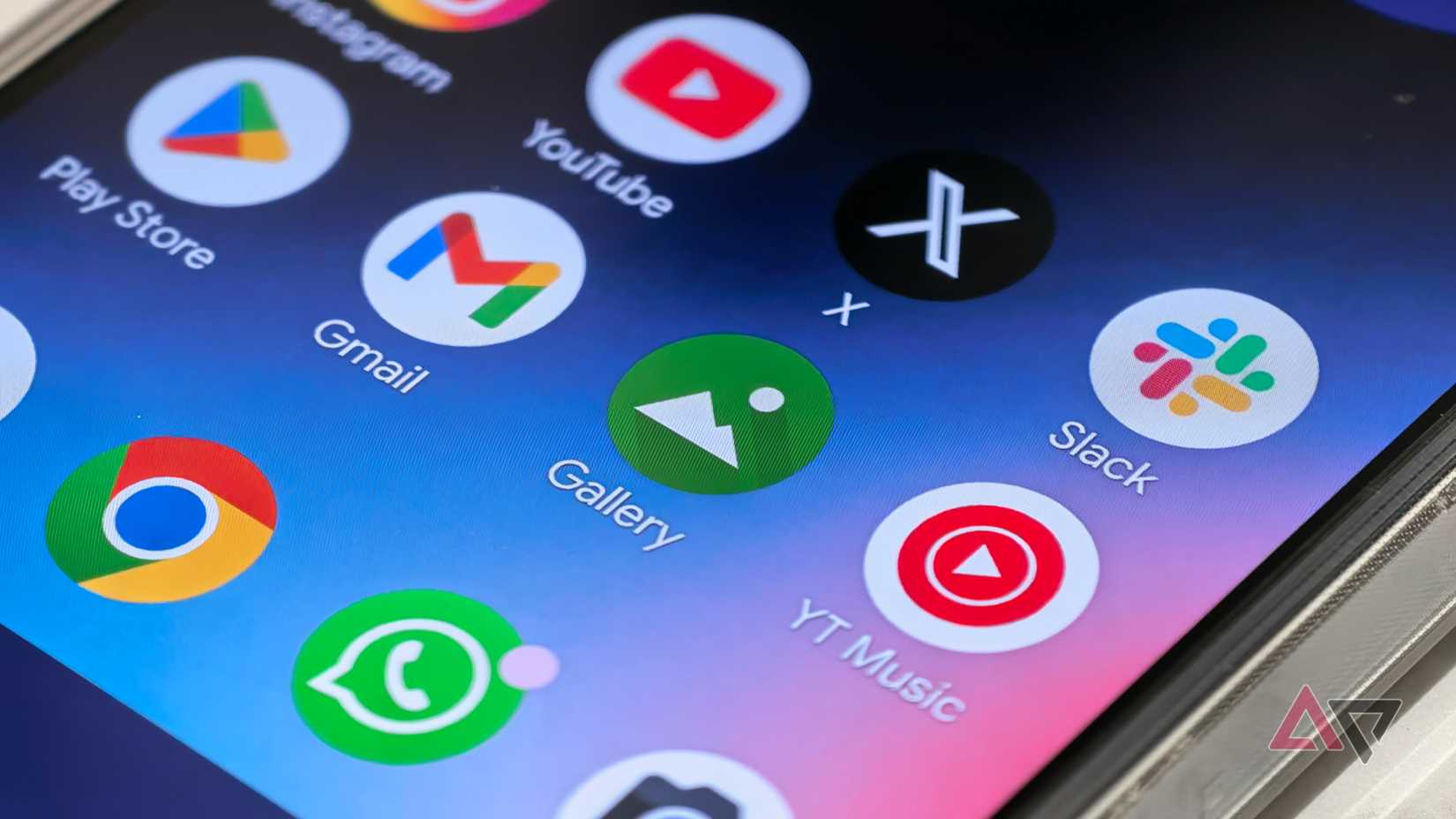 App de galeria simples em um dispositivo Android