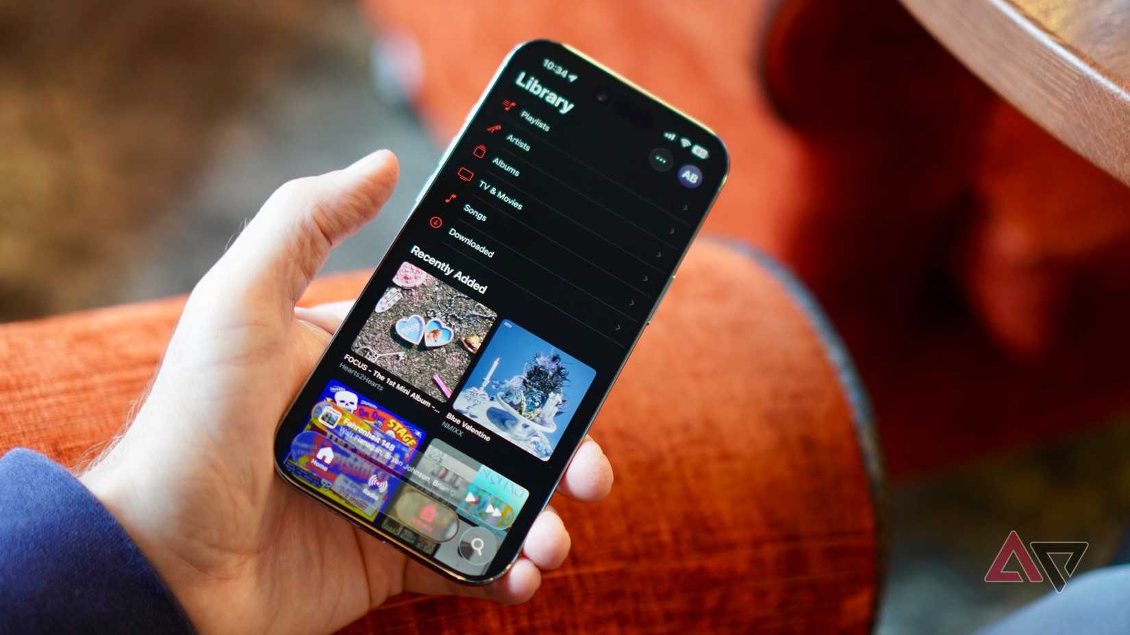The Music app on the Apple iPhone Air