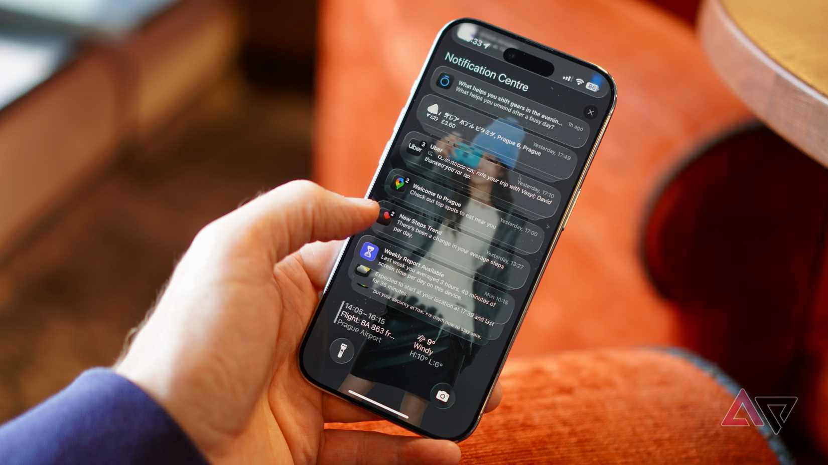 Notificações no Apple iPhone Air