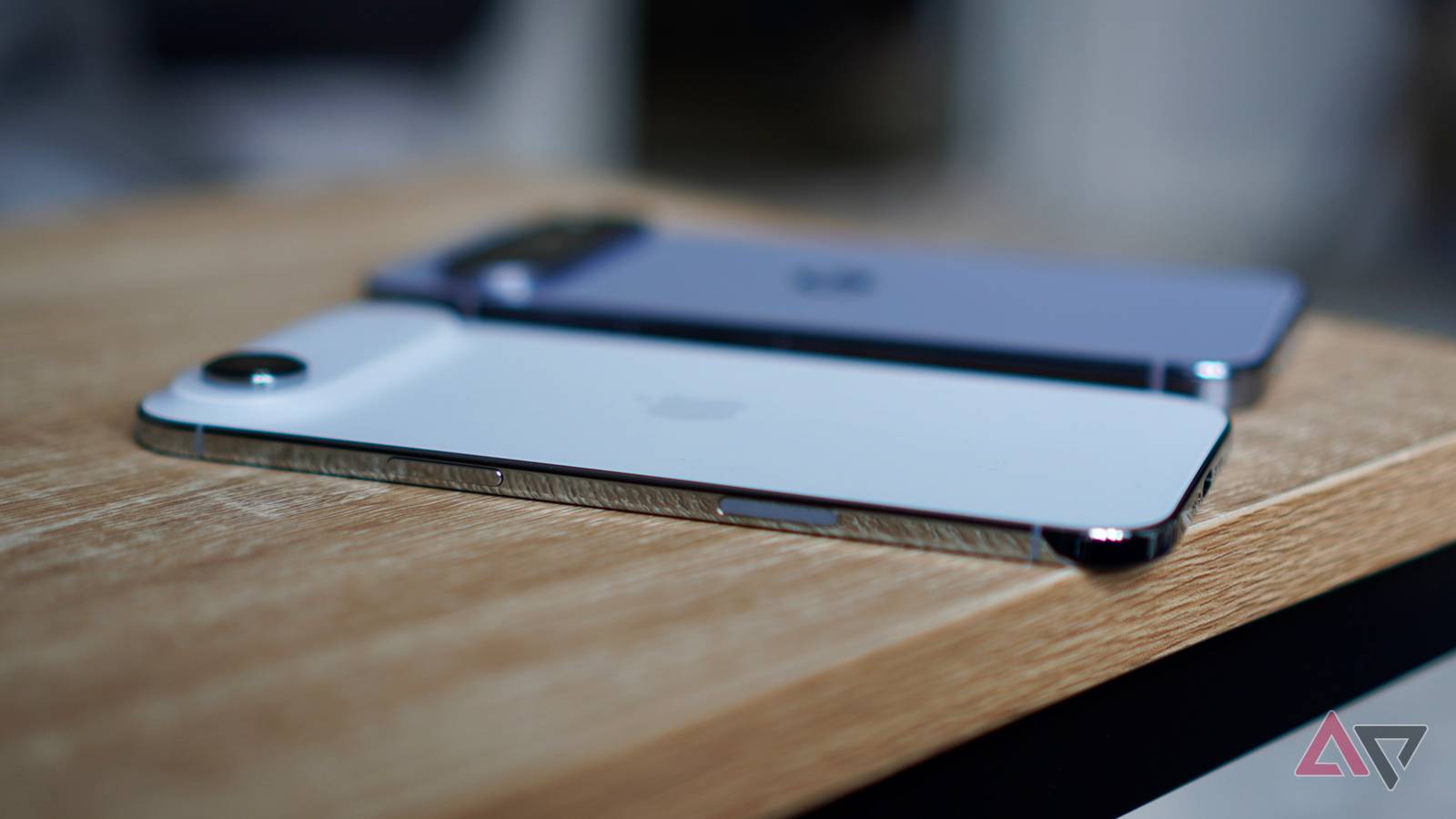 The side of the Apple iPhone Air and Google Pixel 10 Pro XL