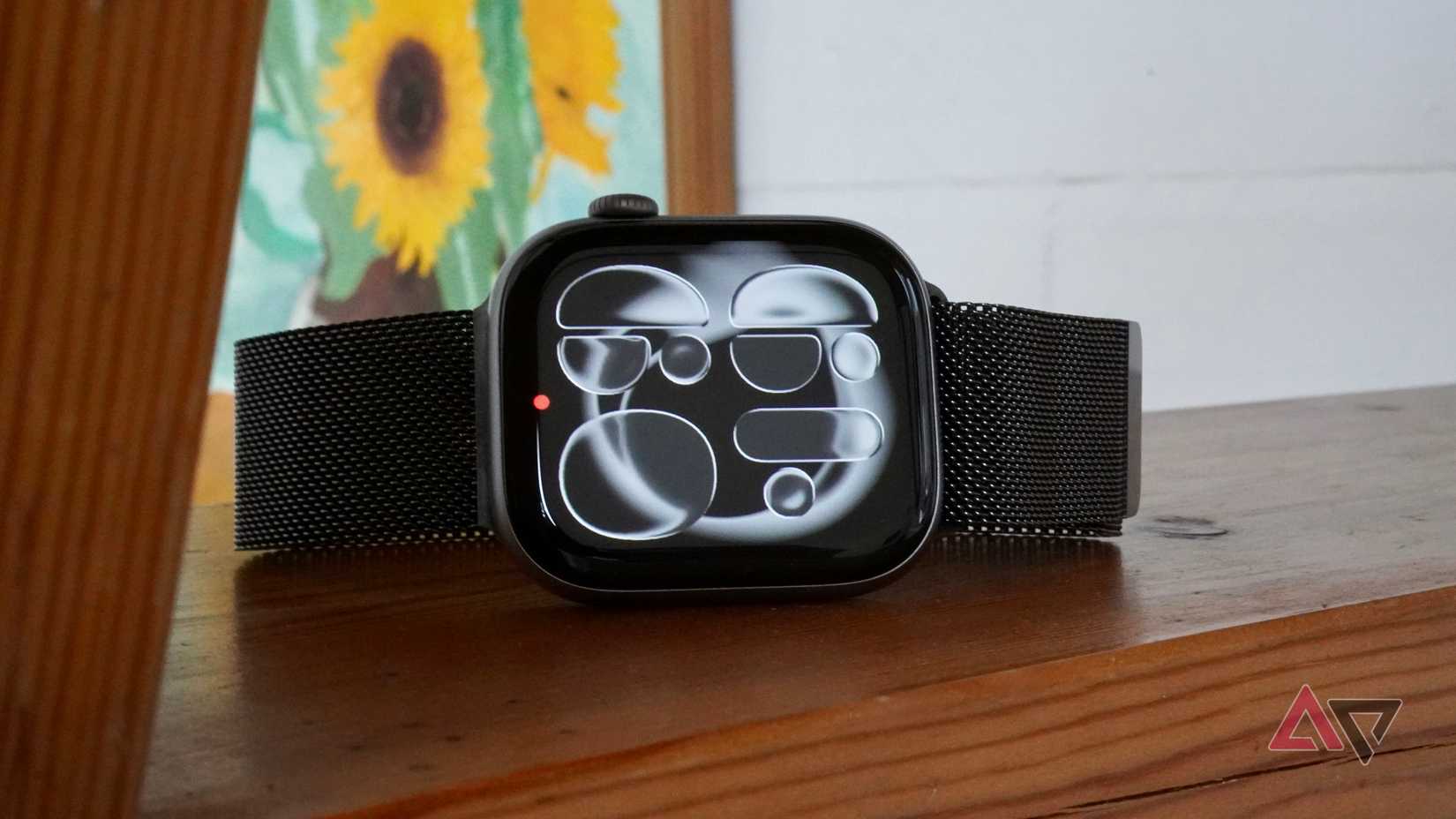 The Apple Watch Series 11 with the Flow watch face