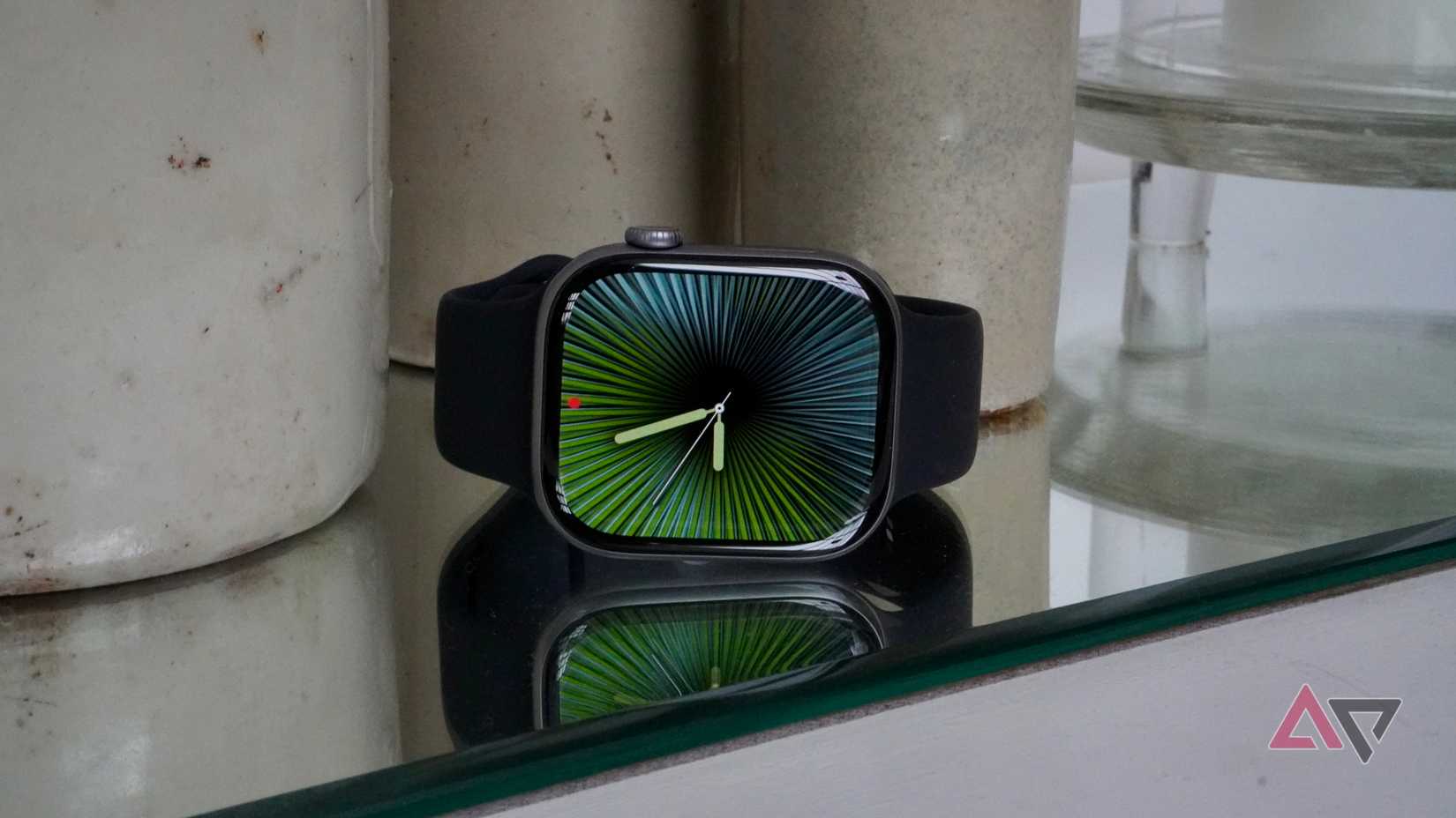 The Apple Watch Series 11 with the Reflections watch face