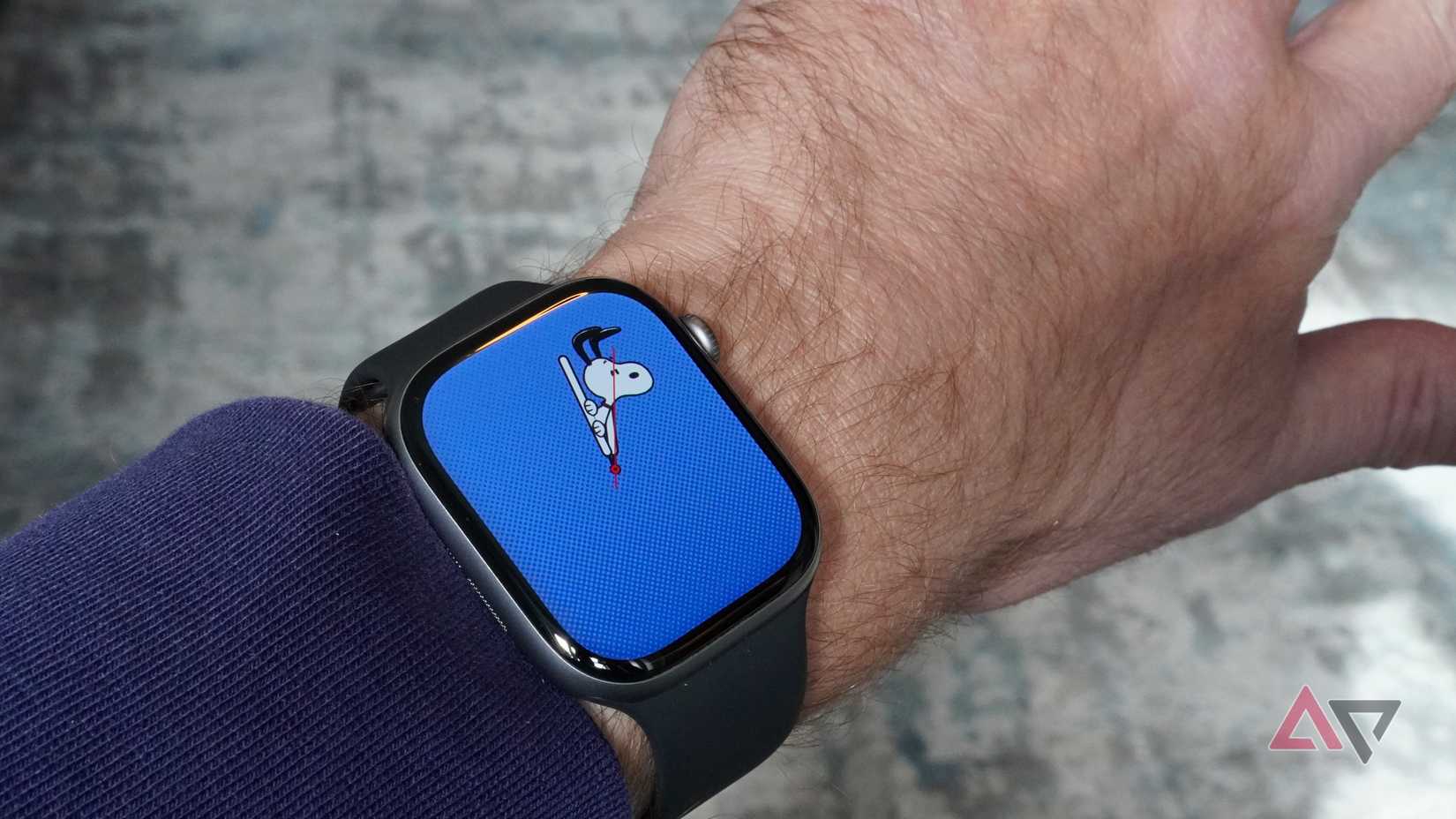 The Snoopy watch face on the Apple Watch Series 11