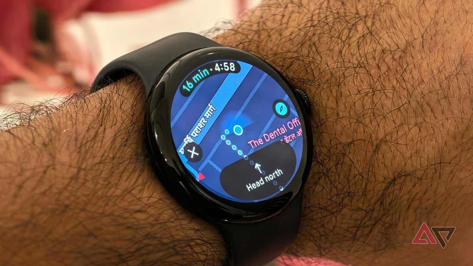 خرائط Google على ساعة Pixel Watch التي تعمل بنظام التشغيل Wear OS 6