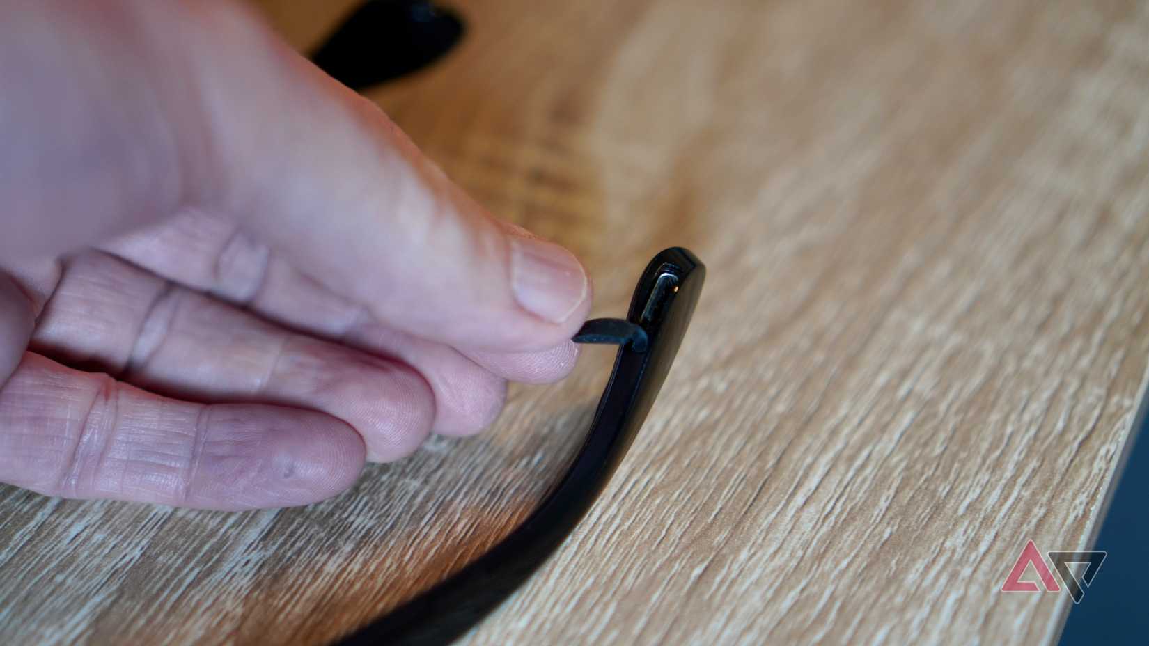 The Halliday Glasses's charging port