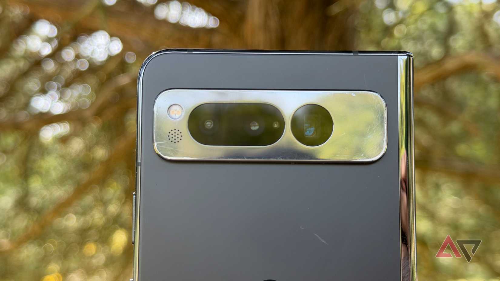 Camera system close-up on the Google Pixel Fold