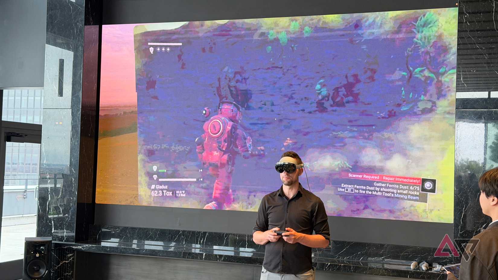Samsung Galaxy XR exibindo No Man's Sky