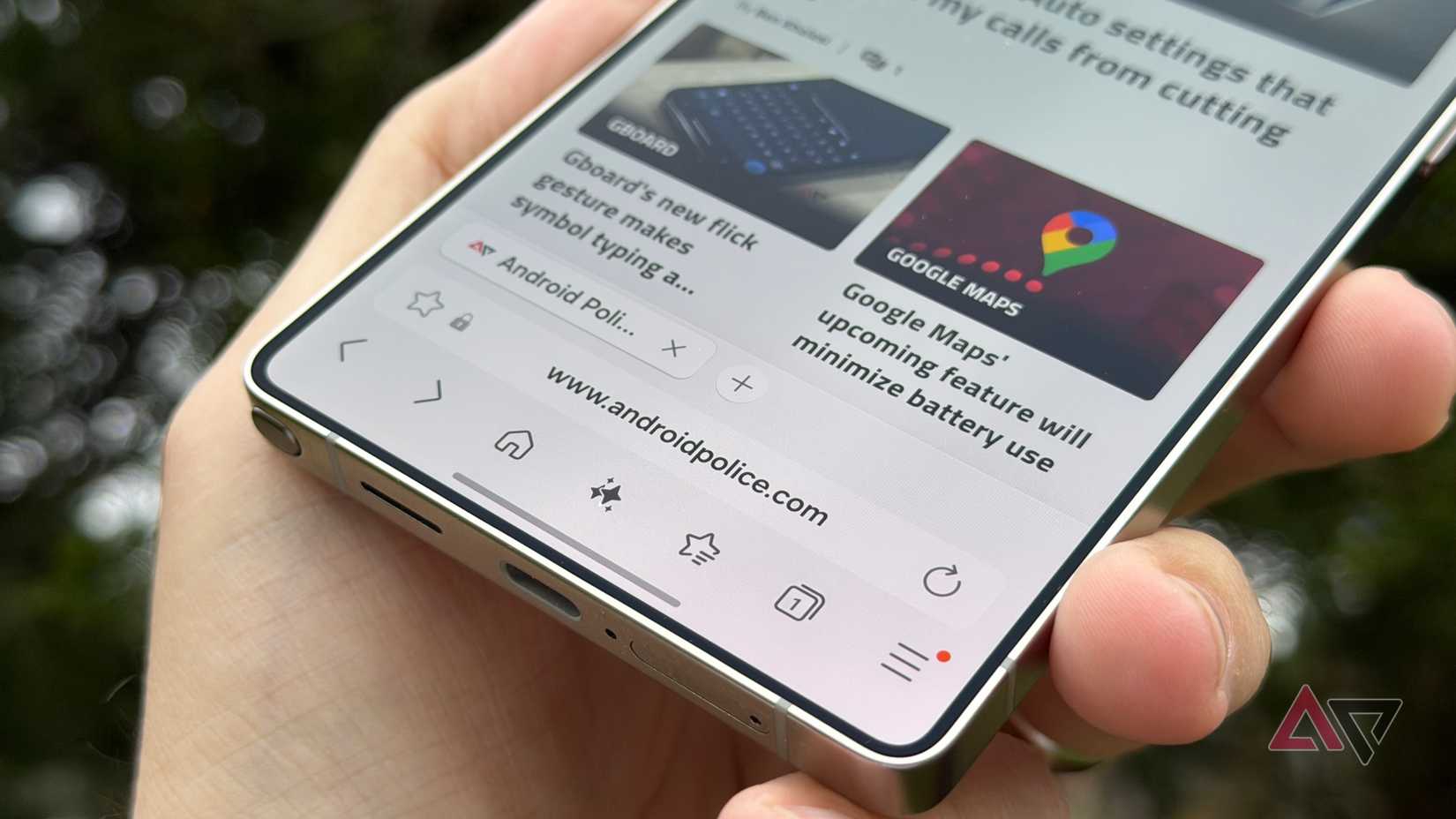 Samsung Internet mostrada no Galaxy S25 Ultra