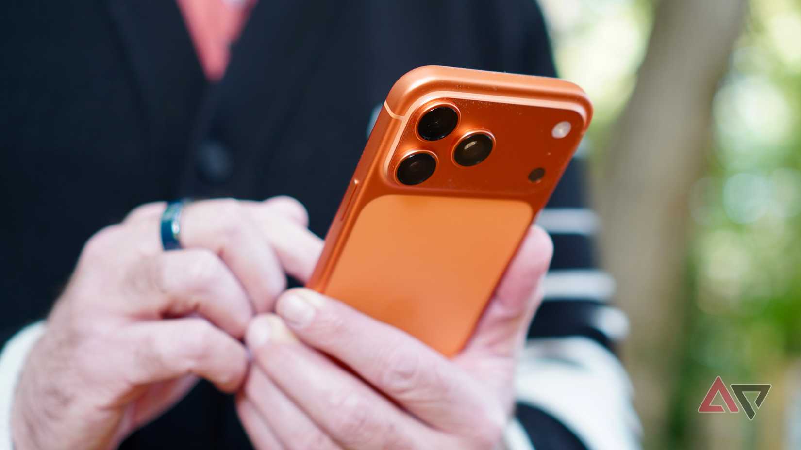 A person holding the Apple iPhone 17 Pro Max