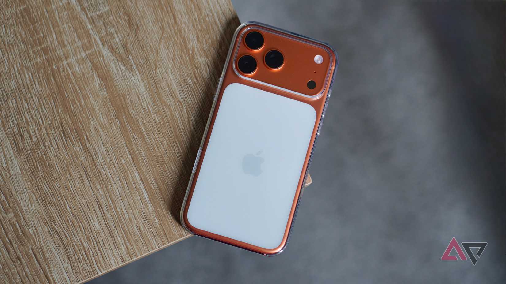 The back of the iPhone 17 Pro Max in a case