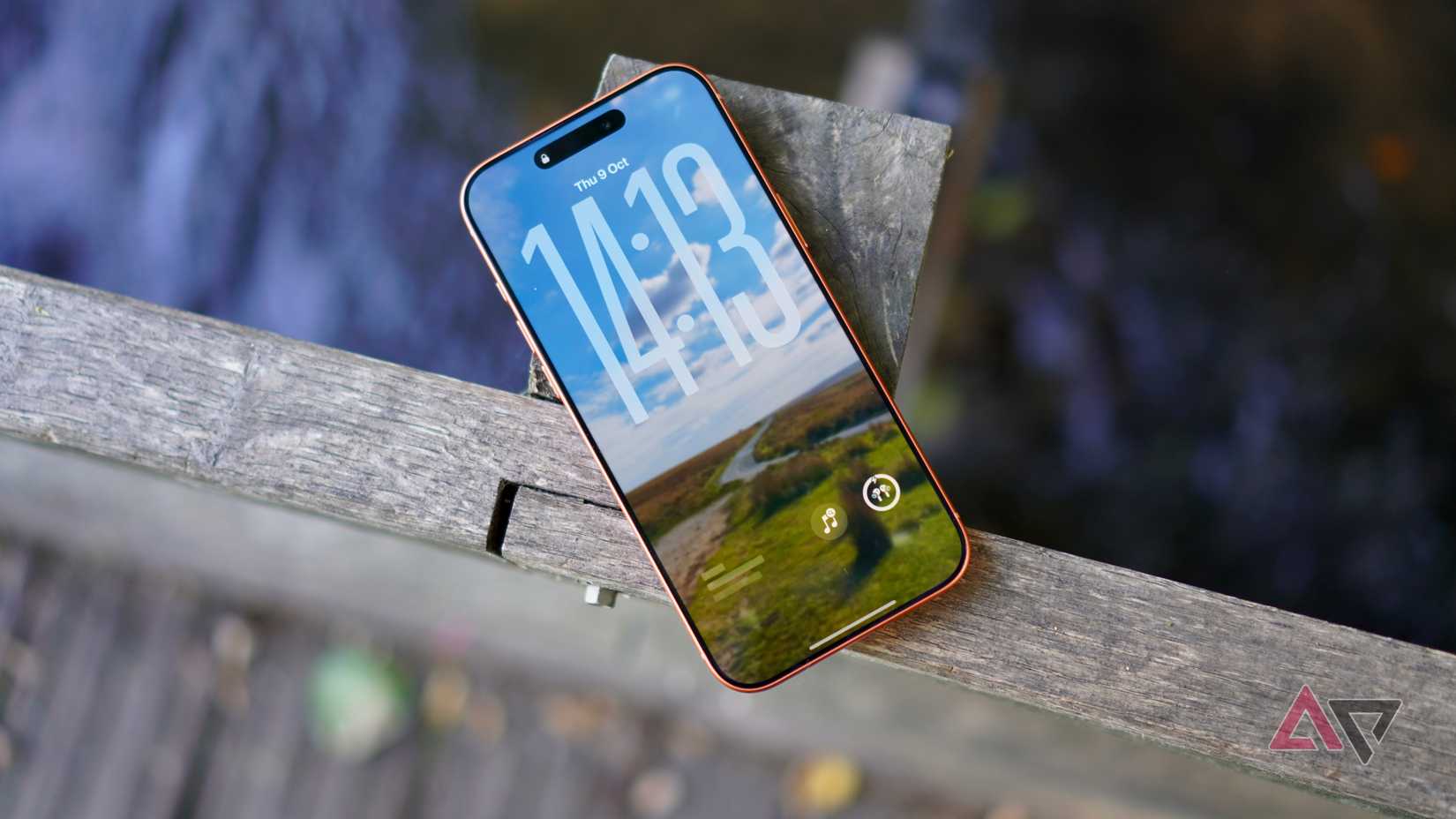 The Apple iPhone 17 Pro Max showing different wallpaper