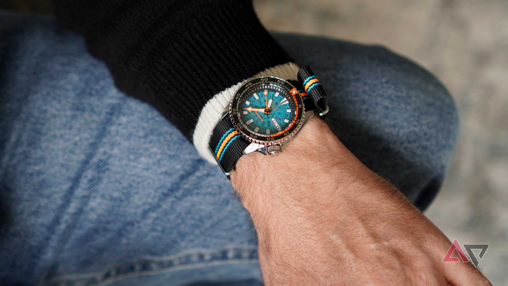 A Seiko watch on a person's wrist