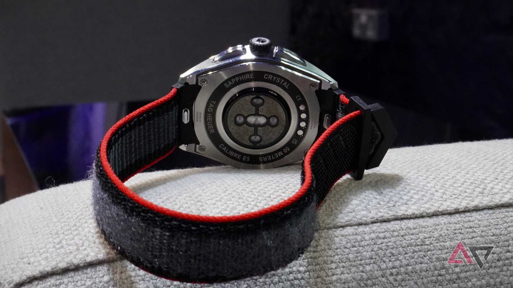 The back of the Tag Heuer Connected Calibre E5