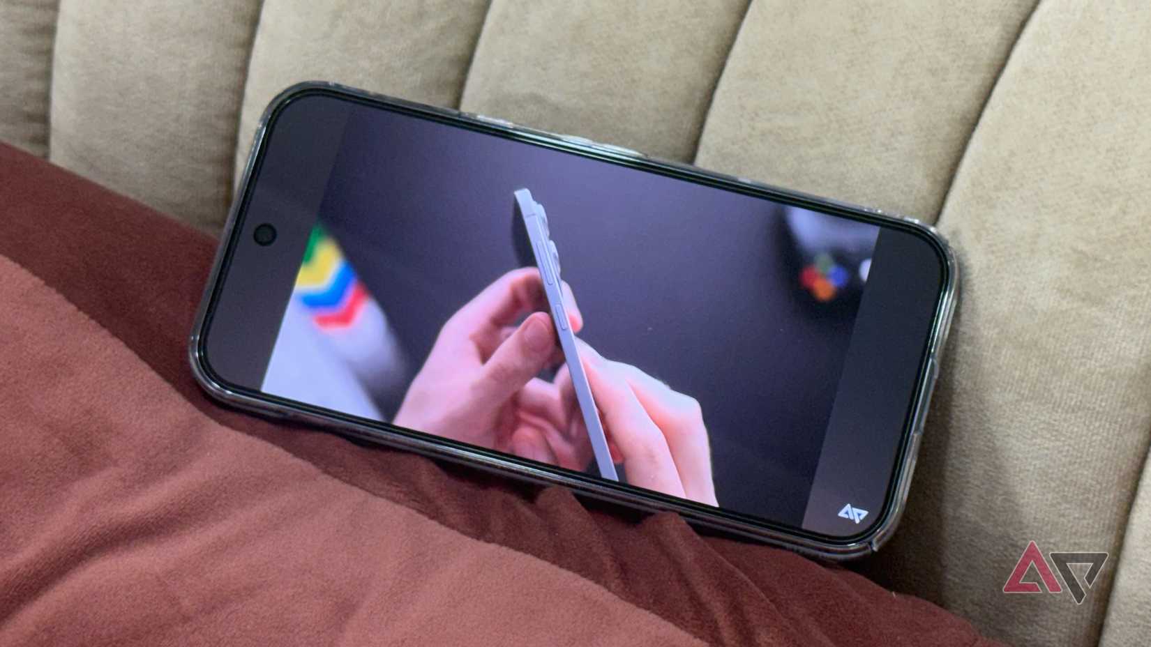 A YouTube video playing with Ambient mode enabled