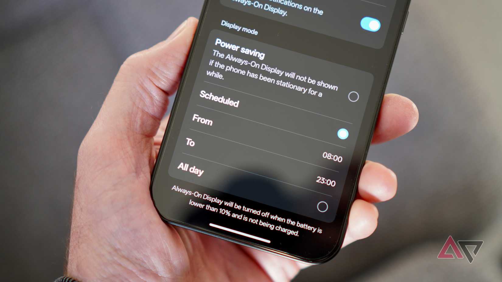 قم دائمًا بتشغيل الإعدادات على OnePlus 15