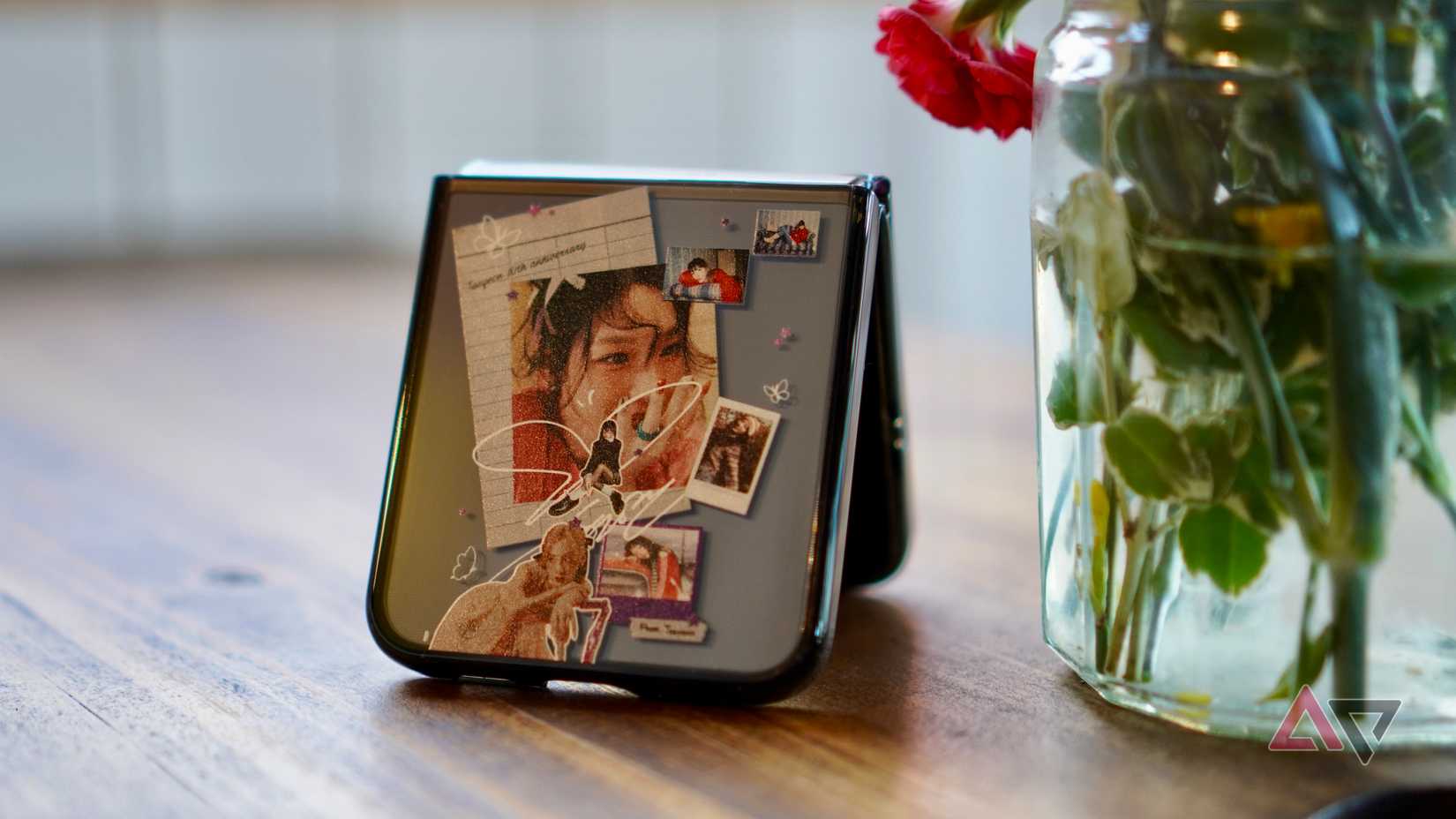 The back of the Samsung Galaxy Z Flip 5 in a Casetify case