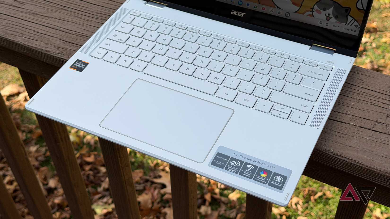 Teclado e trackpad no Acer Chromebook Plus Spin 514